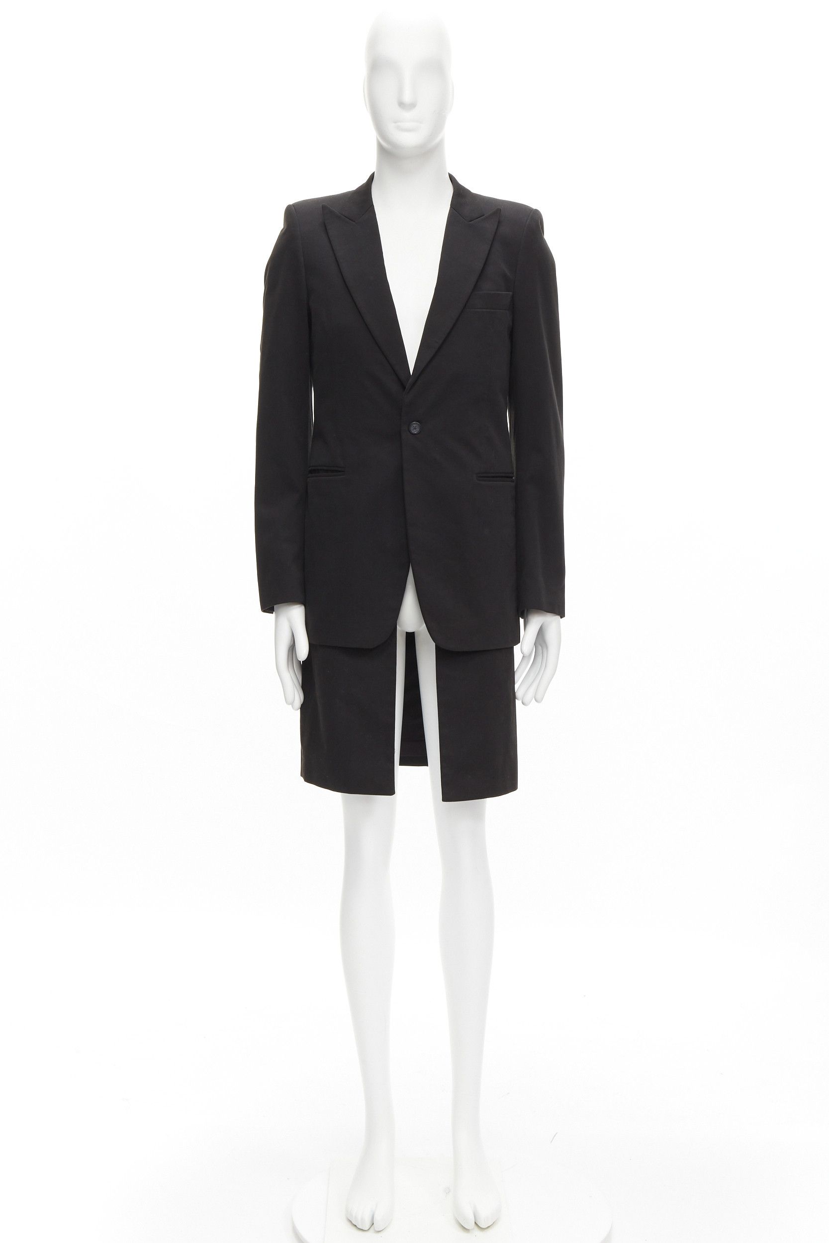 Raf Simons RAF SIMONS 2002 cotton black detachable layered longline coat jacket IT46 S Size US S / EU 44-46 / 1 - 11 Thumbnail