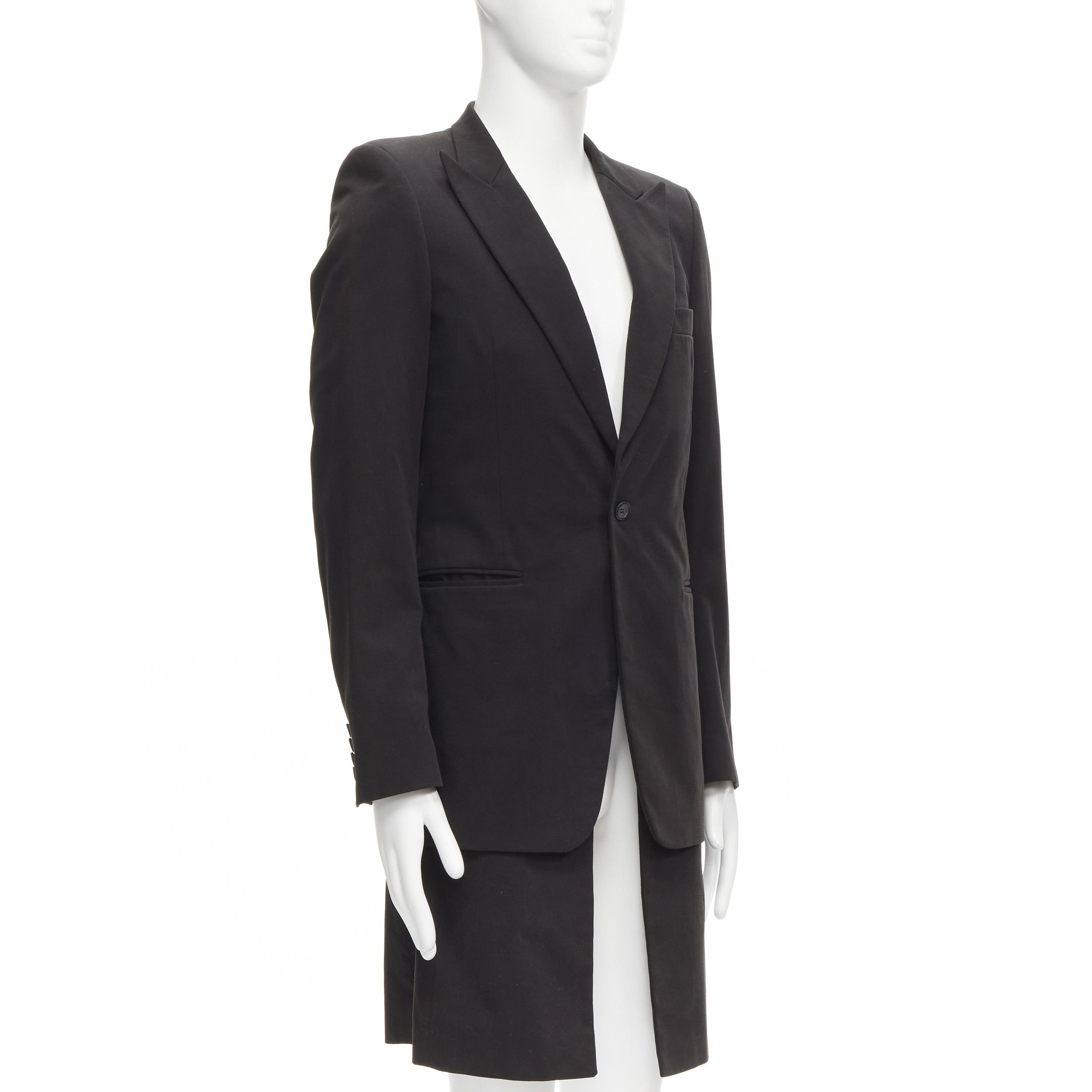 Raf Simons RAF SIMONS 2002 cotton black detachable layered longline coat jacket IT46 S Size US S / EU 44-46 / 1 - 4 Thumbnail