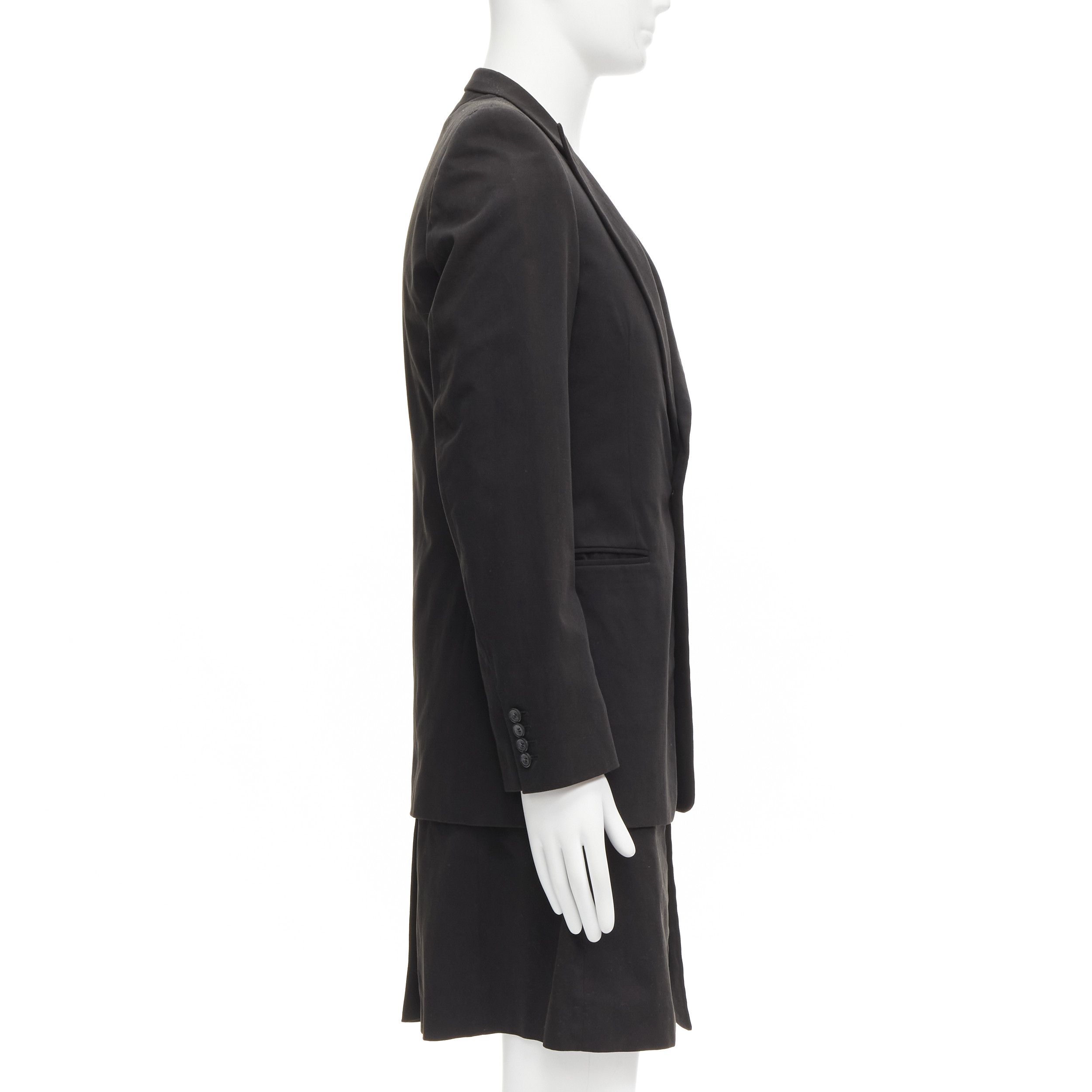 Raf Simons RAF SIMONS 2002 cotton black detachable layered longline coat jacket IT46 S Size US S / EU 44-46 / 1 - 5 Thumbnail