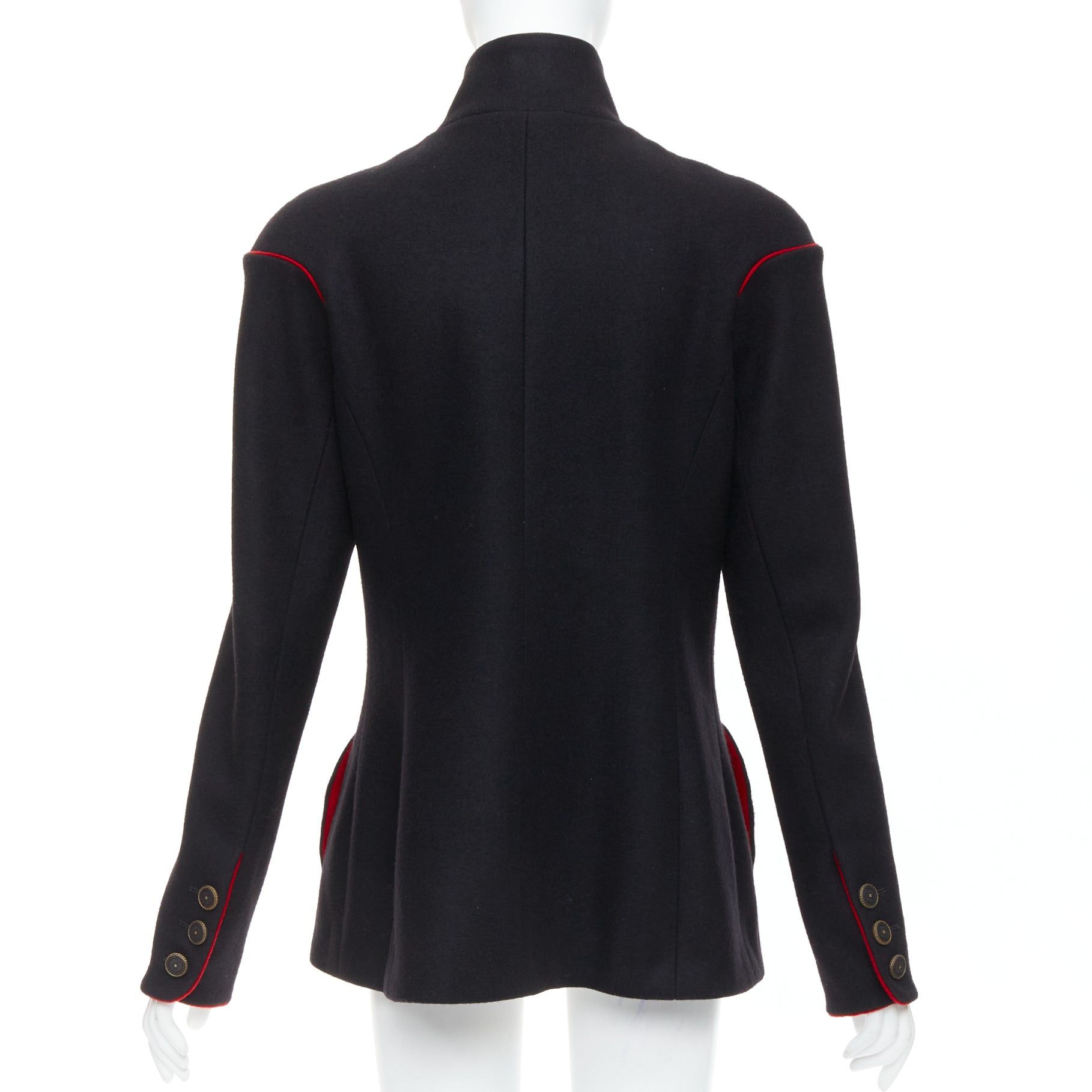 Chanel rare CHANEL 2015 Runway Edelweiss flower embroidery circle pocket wool coat FR42 Size L / US 10 / IT 46 - 6 Thumbnail