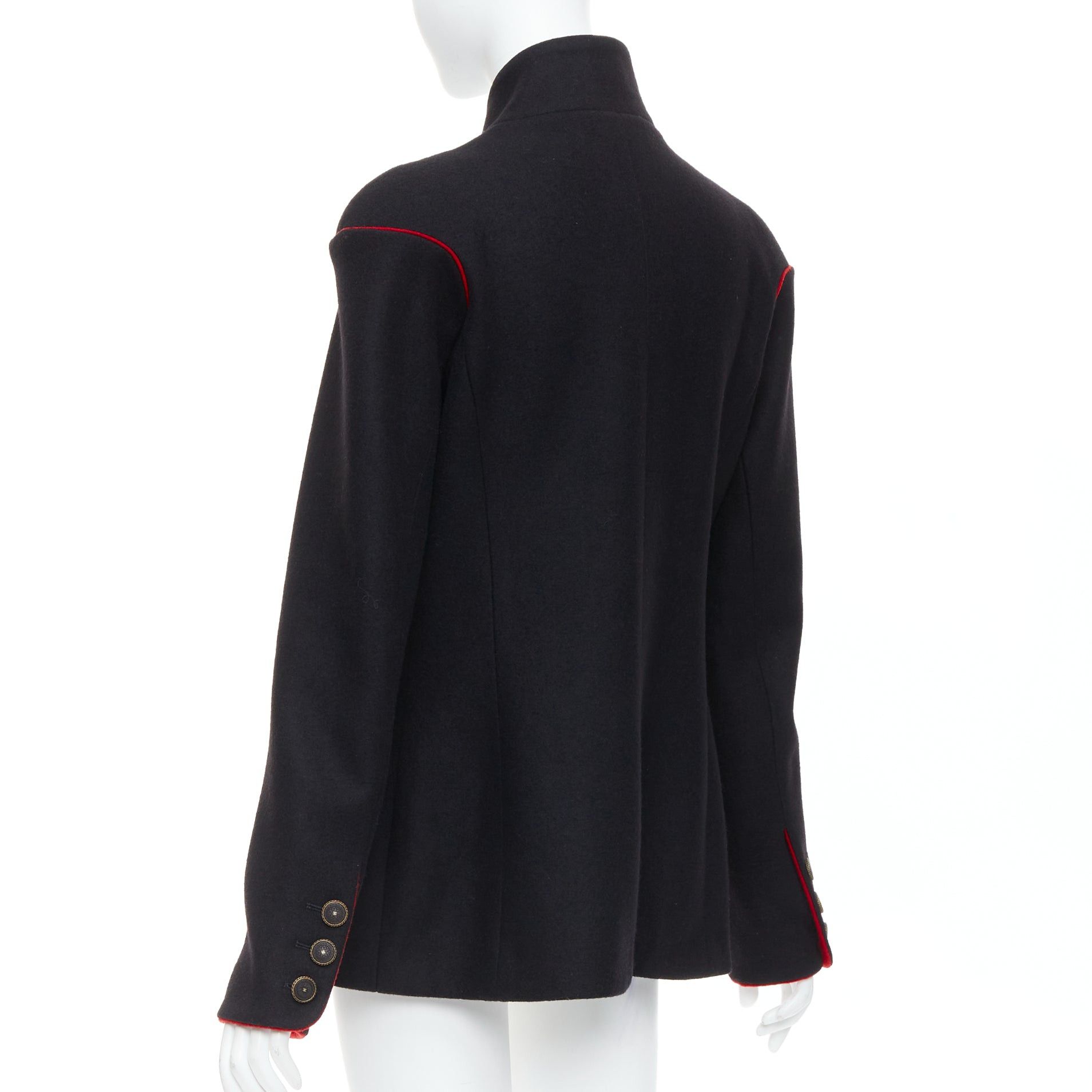 Chanel rare CHANEL 2015 Runway Edelweiss flower embroidery circle pocket wool coat FR42 Size L / US 10 / IT 46 - 7 Thumbnail