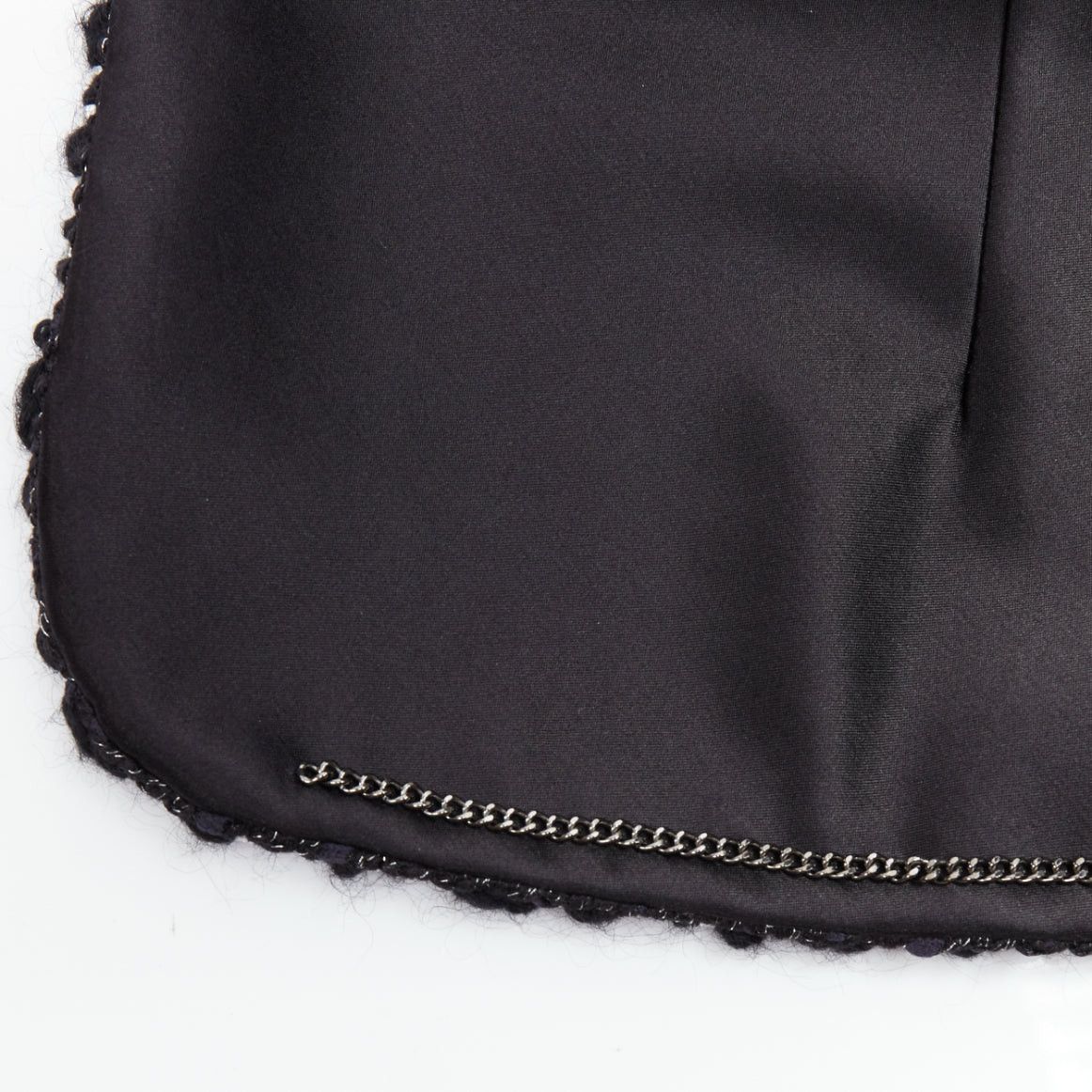 Chanel rare CHANEL 15A Brasserie Runway black tweed white quilted tromp loeil layered jacket FR50 Size XXL / US 16-18 / IT 52-54 - 12 Thumbnail