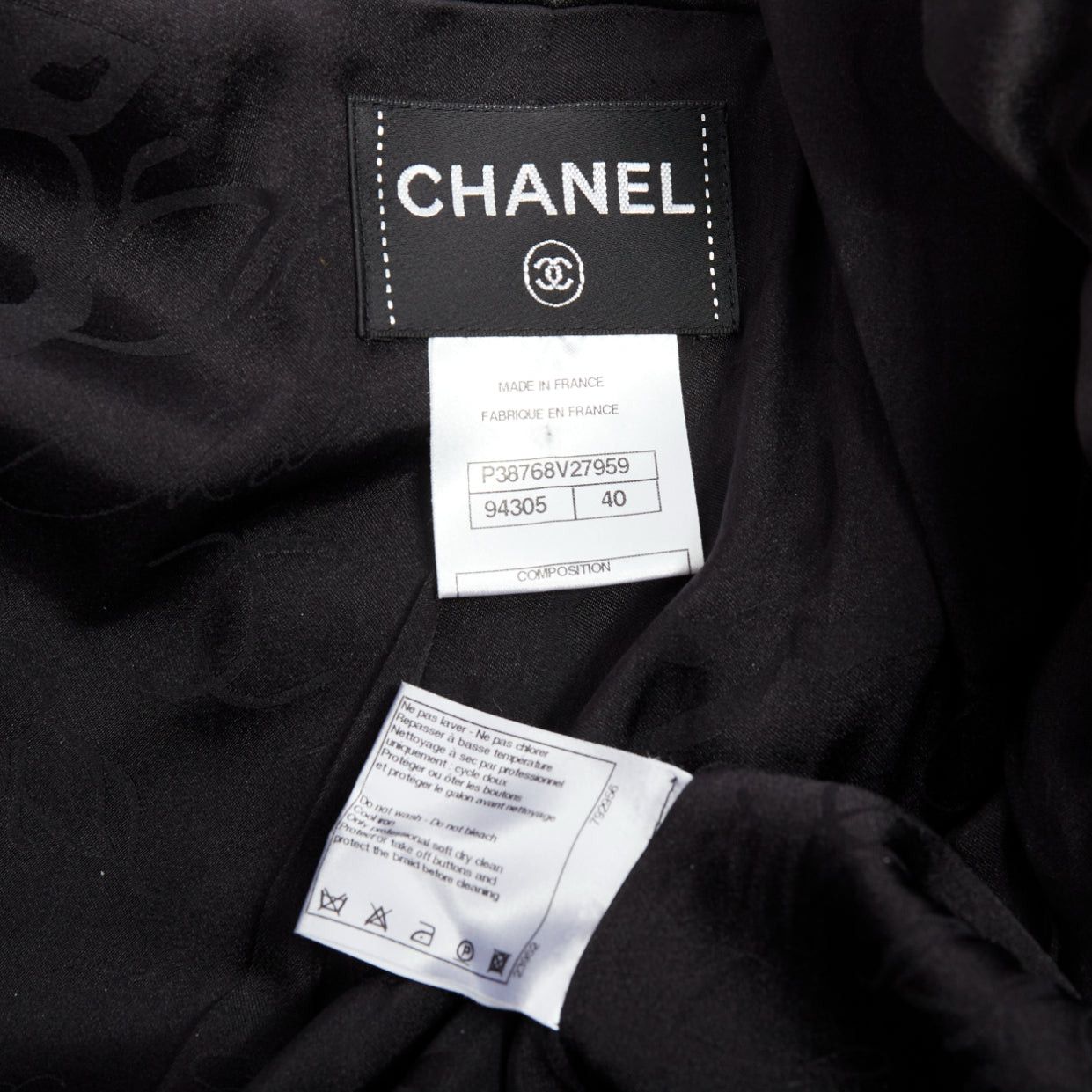 Chanel CHANEL 10A Paris Shanghai Runway black metallic checked qipao coat FR40 Size M / US 6-8 / IT 42-44 - 12 Thumbnail