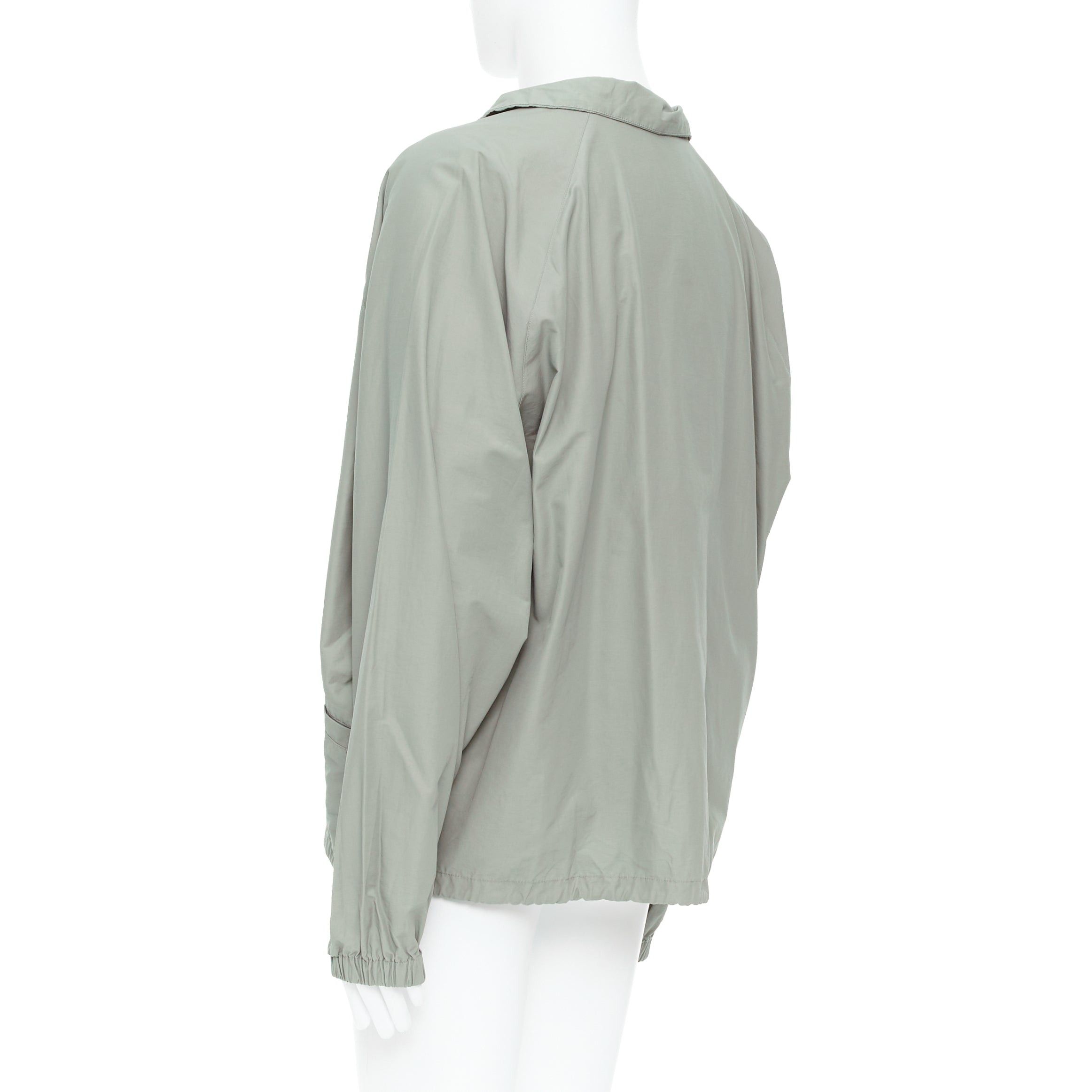 Fear of God FEAR OF GOD ESSENTIALS khaki cotton nylon half zip logo pullover L Size US L / EU 52-54 / 3 - 6 Thumbnail