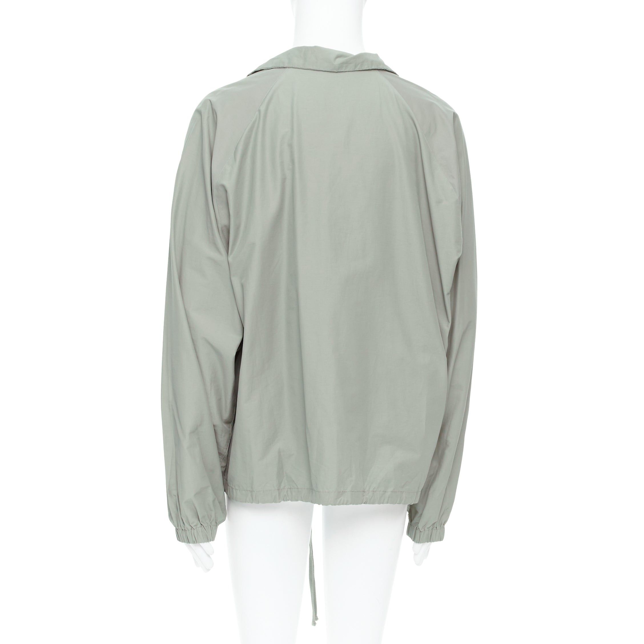 Fear of God FEAR OF GOD ESSENTIALS khaki cotton nylon half zip logo pullover L Size US L / EU 52-54 / 3 - 5 Thumbnail