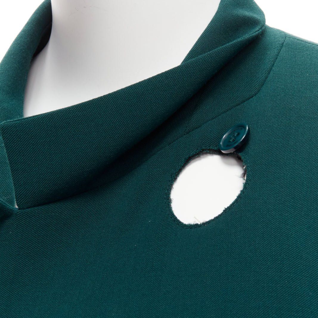 Vetements VETEMENTS 2019 forest green logo patch back oversized double-breasted blazer XS Size XS / US 0-2 / IT 36-38 - 2 Thumbnail