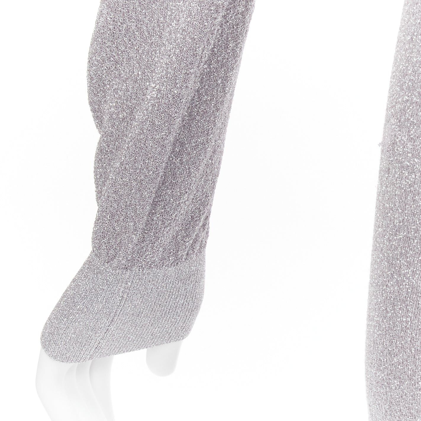 Toga TOGA ARCHIVES metallic silver lurex pleats layered hem ribbed long sleeves dress FR36 S Size S / US 4 / IT 40 - 8 Thumbnail
