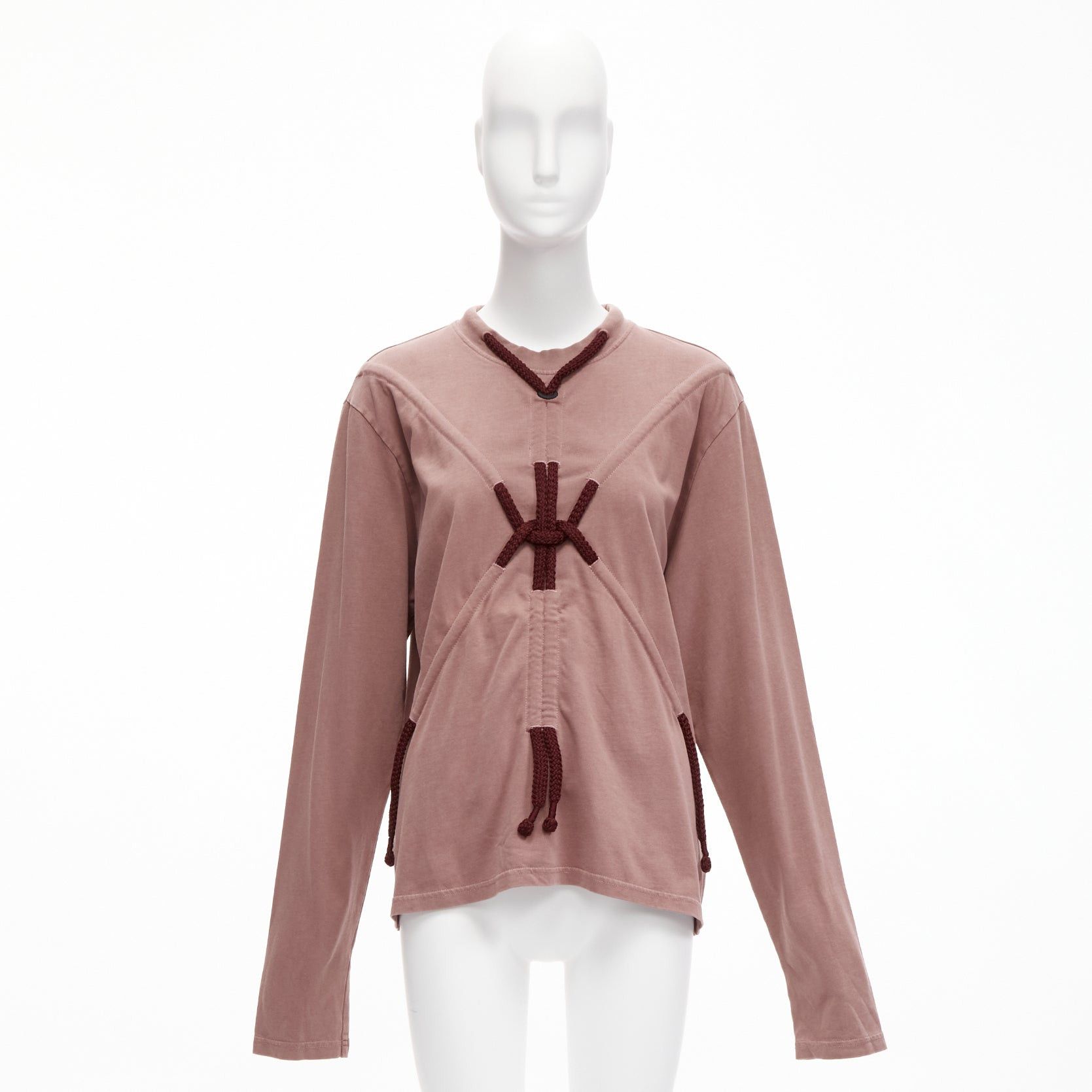 Craig Green CRAIG GREEN burgundy drawstring rope detail long sleeve tshirt S Size S / US 4 / IT 40 - 9 Thumbnail