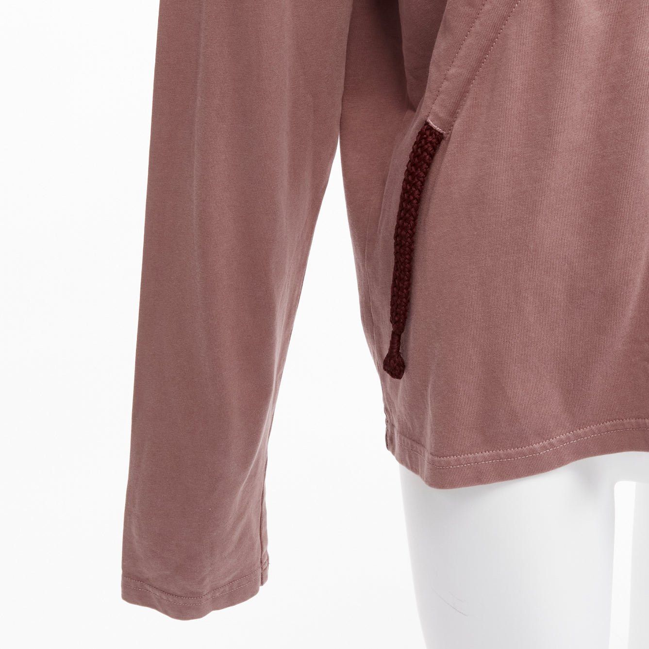 Craig Green CRAIG GREEN burgundy drawstring rope detail long sleeve tshirt S Size S / US 4 / IT 40 - 2 Thumbnail