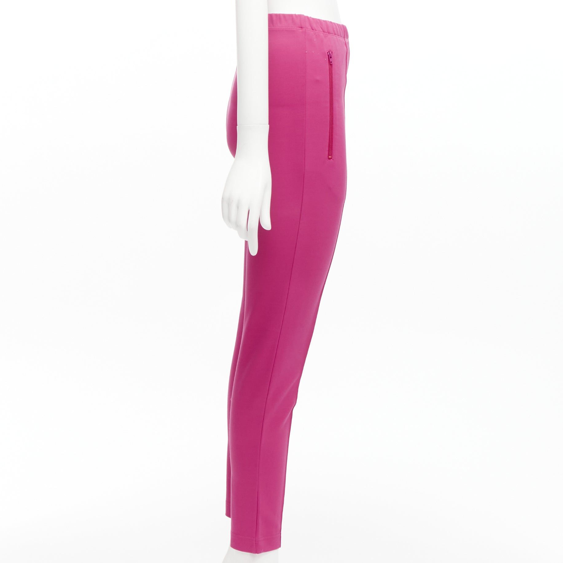 Balenciaga BALENCIAGA Demna 2017 hot pink zip pockets tapered high waist jogger pants FR36 S Size 27" / US 4 / IT 40 - 4 Thumbnail