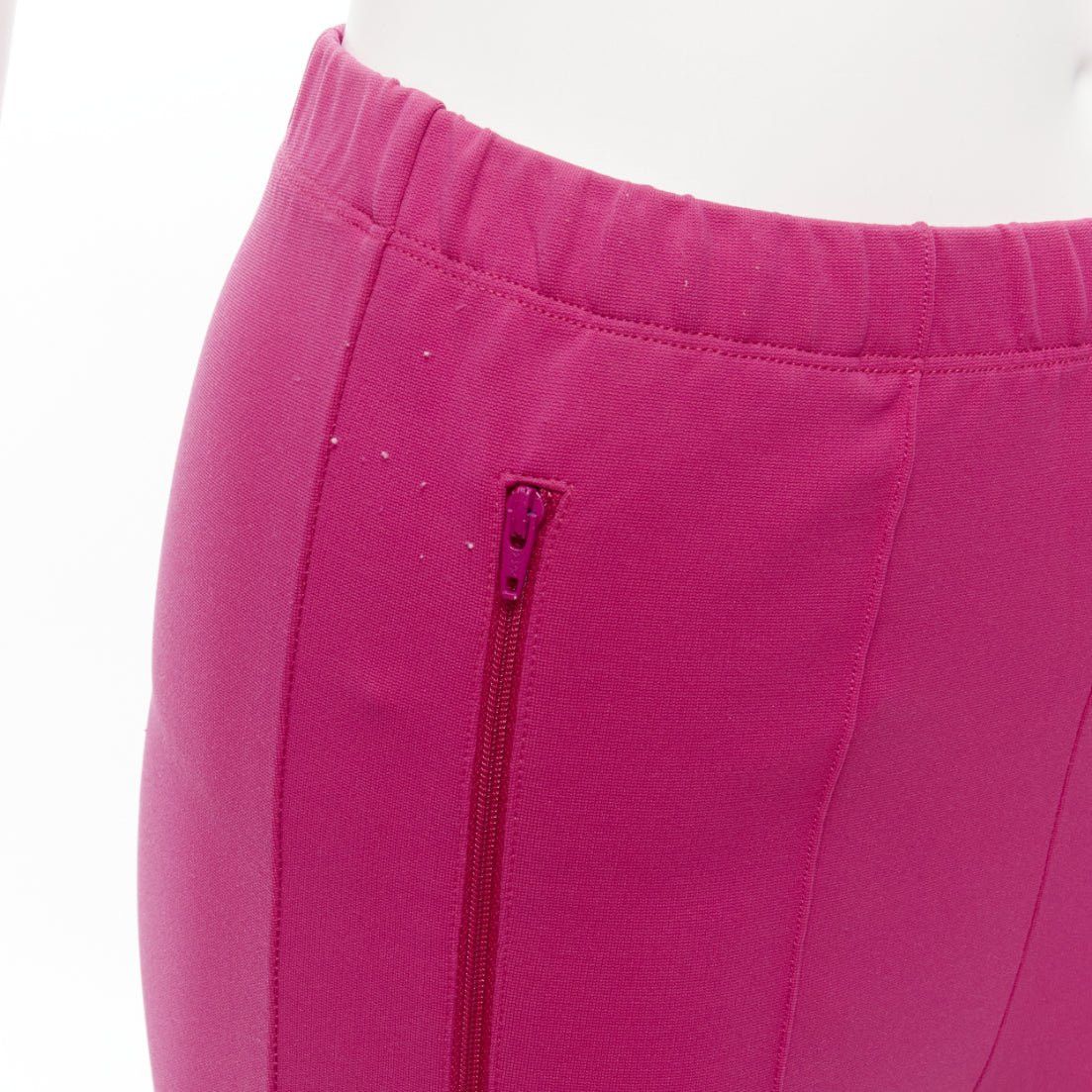 Balenciaga BALENCIAGA Demna 2017 hot pink zip pockets tapered high waist jogger pants FR36 S Size 27" / US 4 / IT 40 - 2 Thumbnail