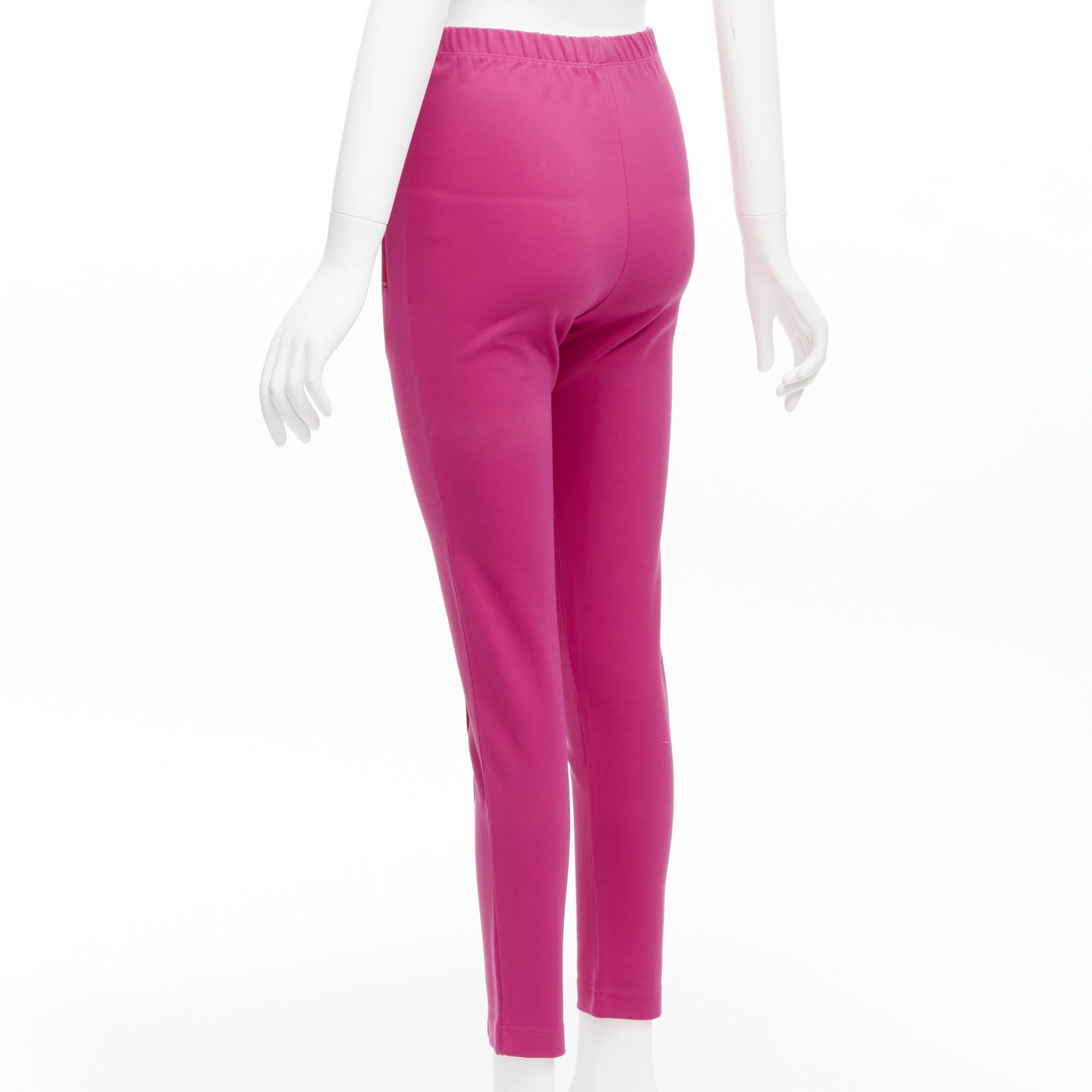 Balenciaga BALENCIAGA Demna 2017 hot pink zip pockets tapered high waist jogger pants FR36 S Size 27" / US 4 / IT 40 - 6 Thumbnail