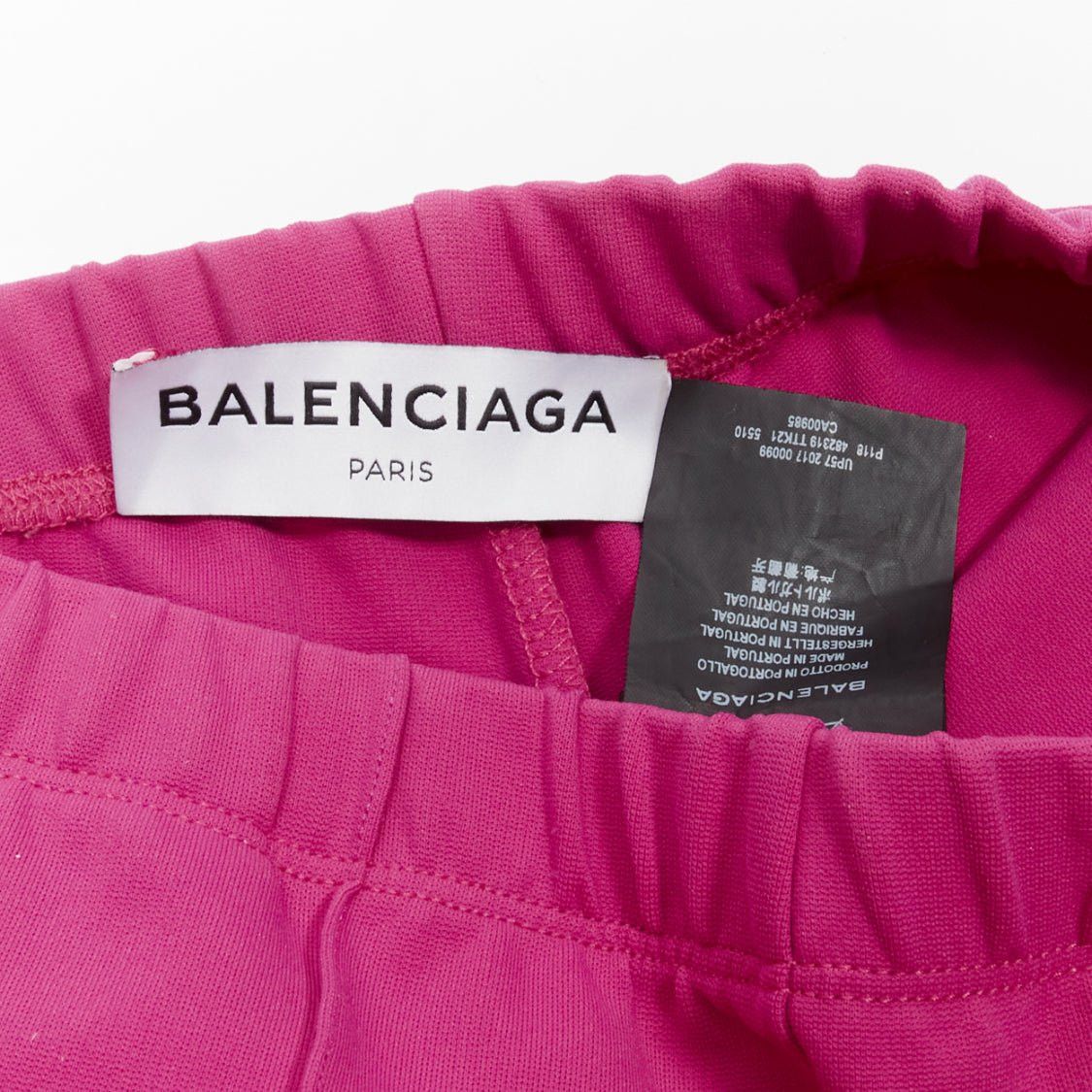 Balenciaga BALENCIAGA Demna 2017 hot pink zip pockets tapered high waist jogger pants FR36 S Size 27" / US 4 / IT 40 - 9 Thumbnail