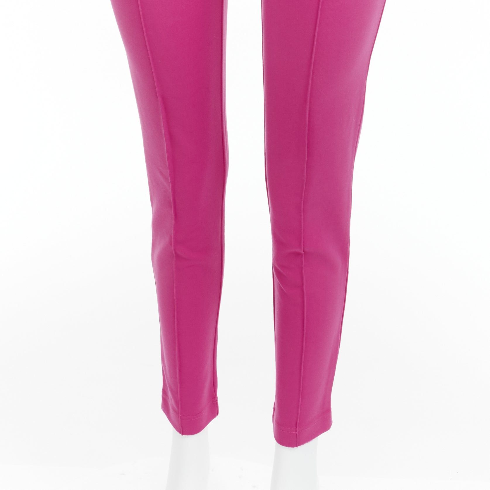 Balenciaga BALENCIAGA Demna 2017 hot pink zip pockets tapered high waist jogger pants FR36 S Size 27" / US 4 / IT 40 - 8 Thumbnail