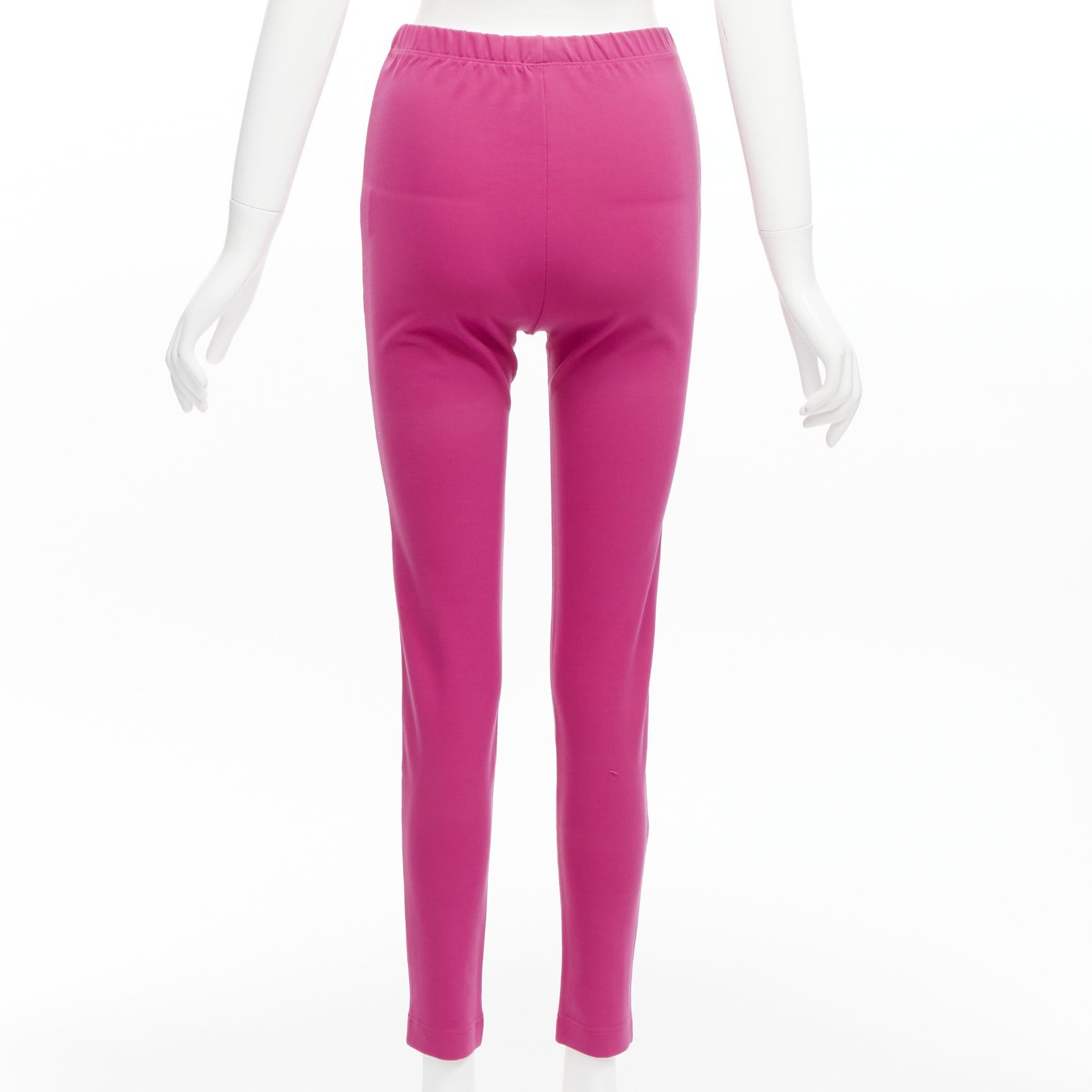 Balenciaga BALENCIAGA Demna 2017 hot pink zip pockets tapered high waist jogger pants FR36 S Size 27" / US 4 / IT 40 - 5 Thumbnail
