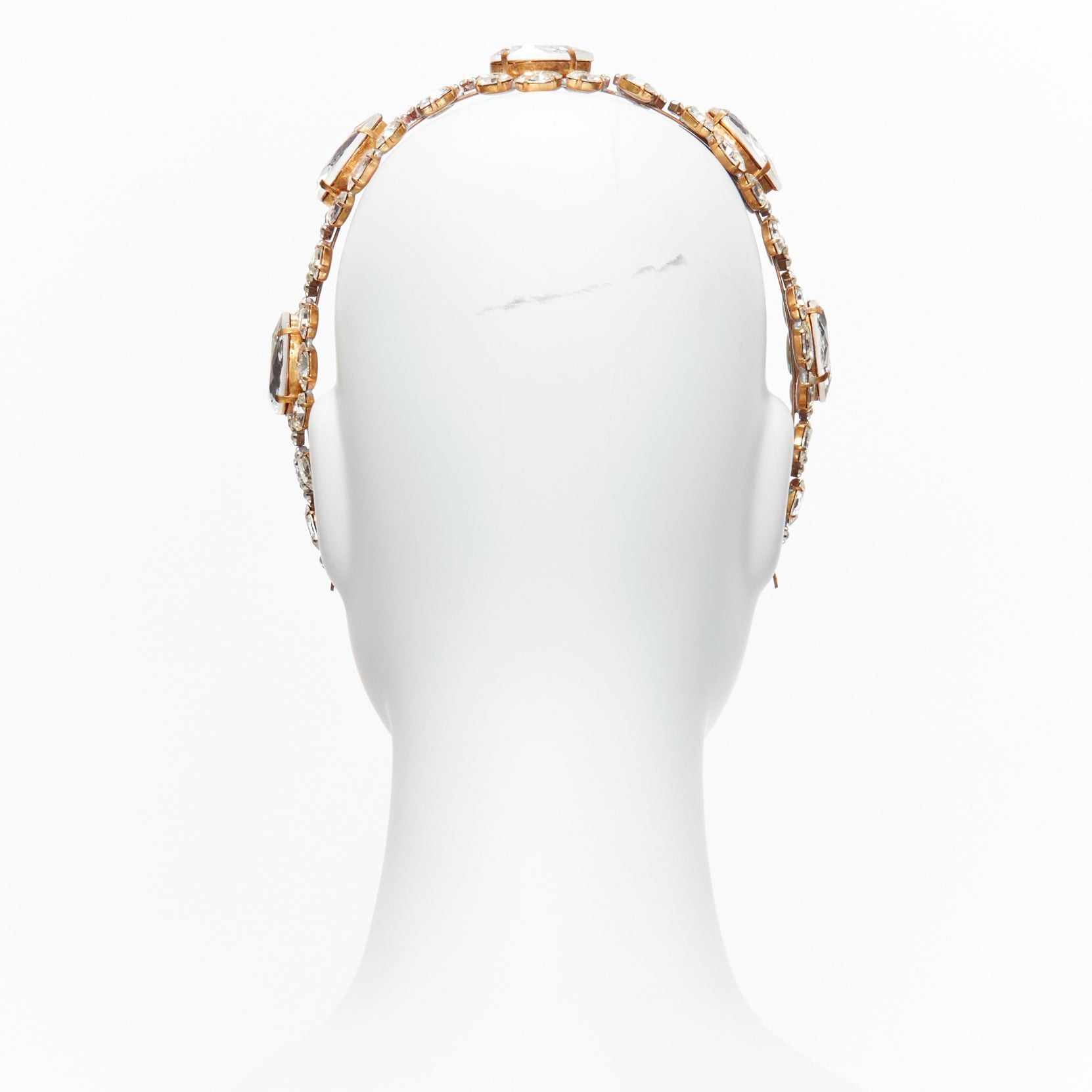 Meadham Kirchhoff rare MEADHAM KIRCHHOFF Lilien Czech Runway crystals pearl bronze alice headband Size ONE SIZE - 5 Thumbnail