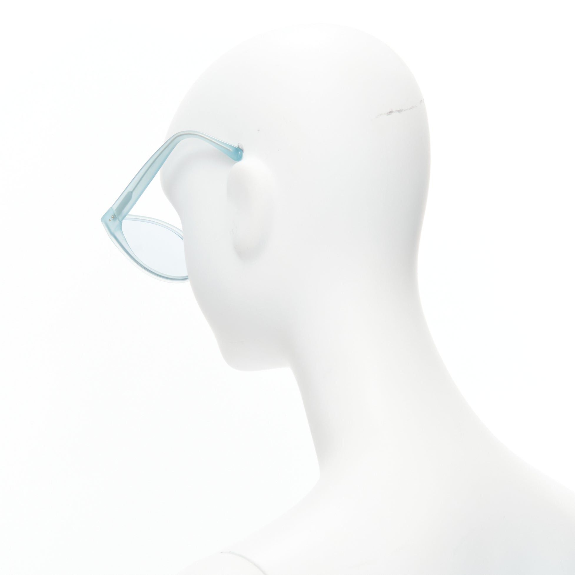 Linda Farrow LINDA FARROW LFL656/9 blue acetate clear lens oversized sunglasses Size ONE SIZE - 5 Thumbnail