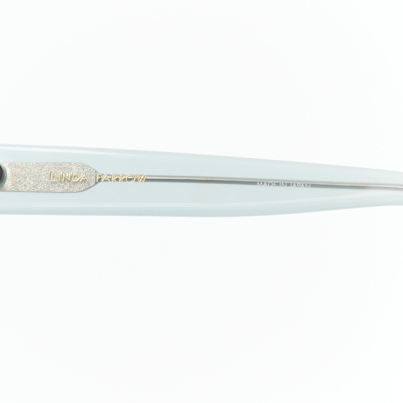 Linda Farrow LINDA FARROW LFL656/9 blue acetate clear lens oversized sunglasses Size ONE SIZE - 7 Thumbnail