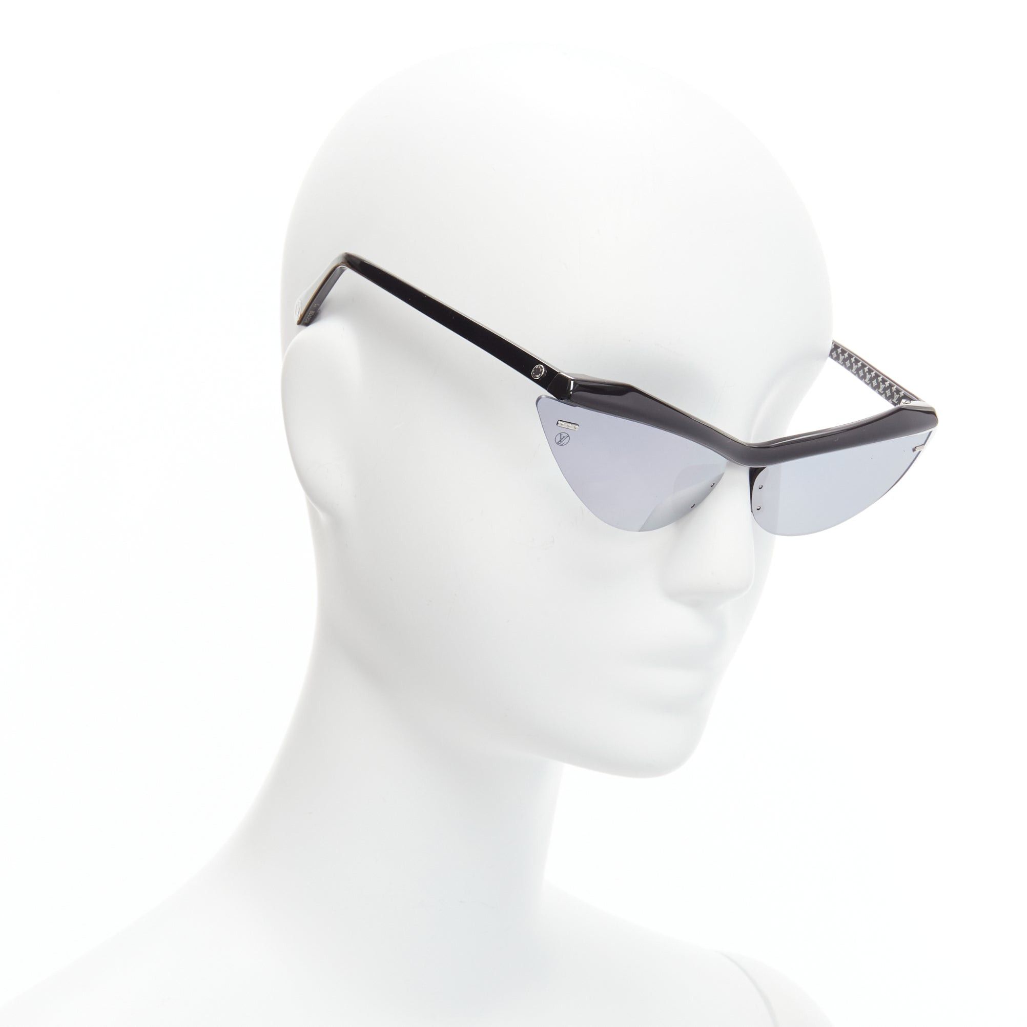 Louis Vuitton LOUIS VUITTON Z1011U For Your Eyes Only silver cat eye sunglasses Size ONE SIZE - 3 Thumbnail