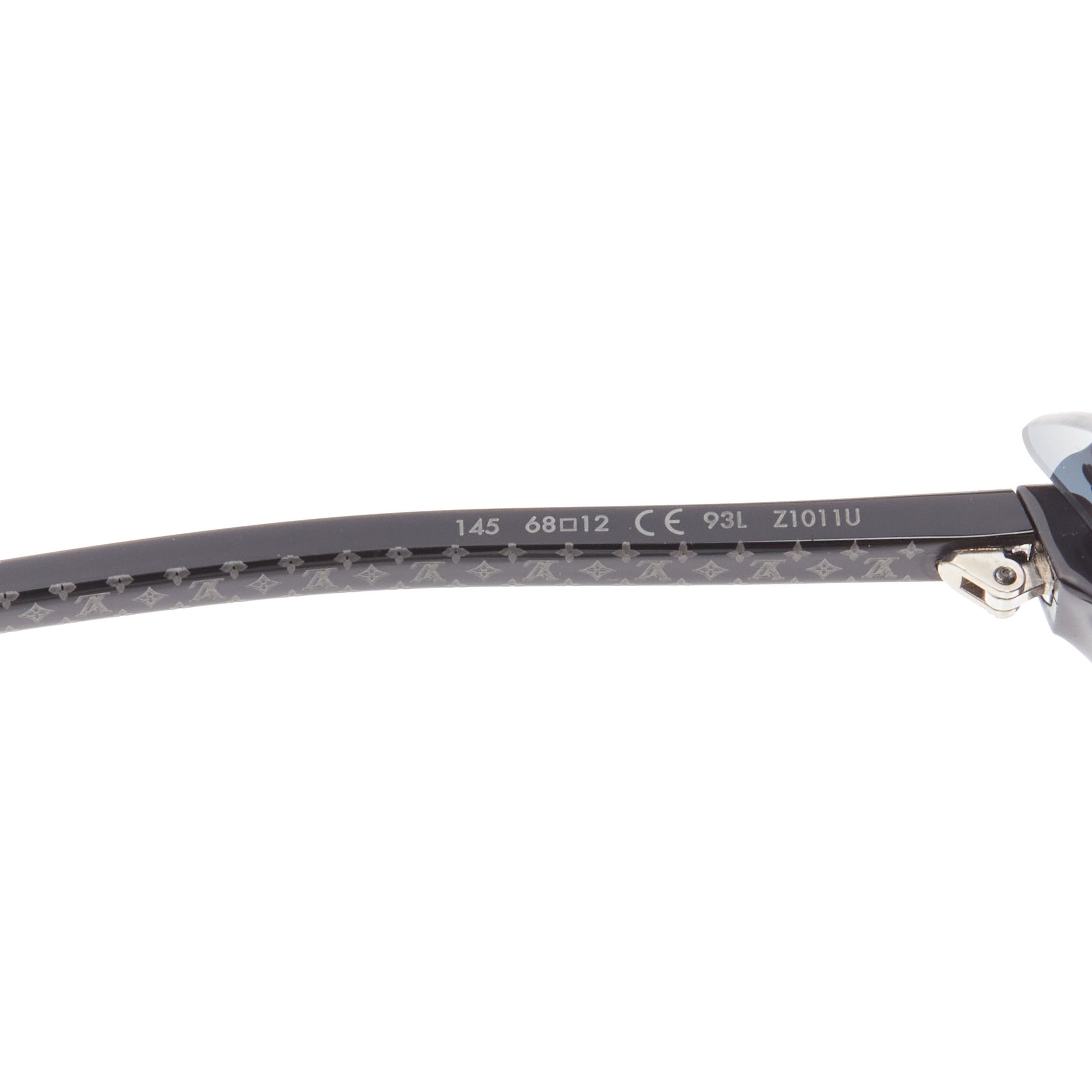Louis Vuitton LOUIS VUITTON Z1011U For Your Eyes Only silver cat eye sunglasses Size ONE SIZE - 10 Thumbnail