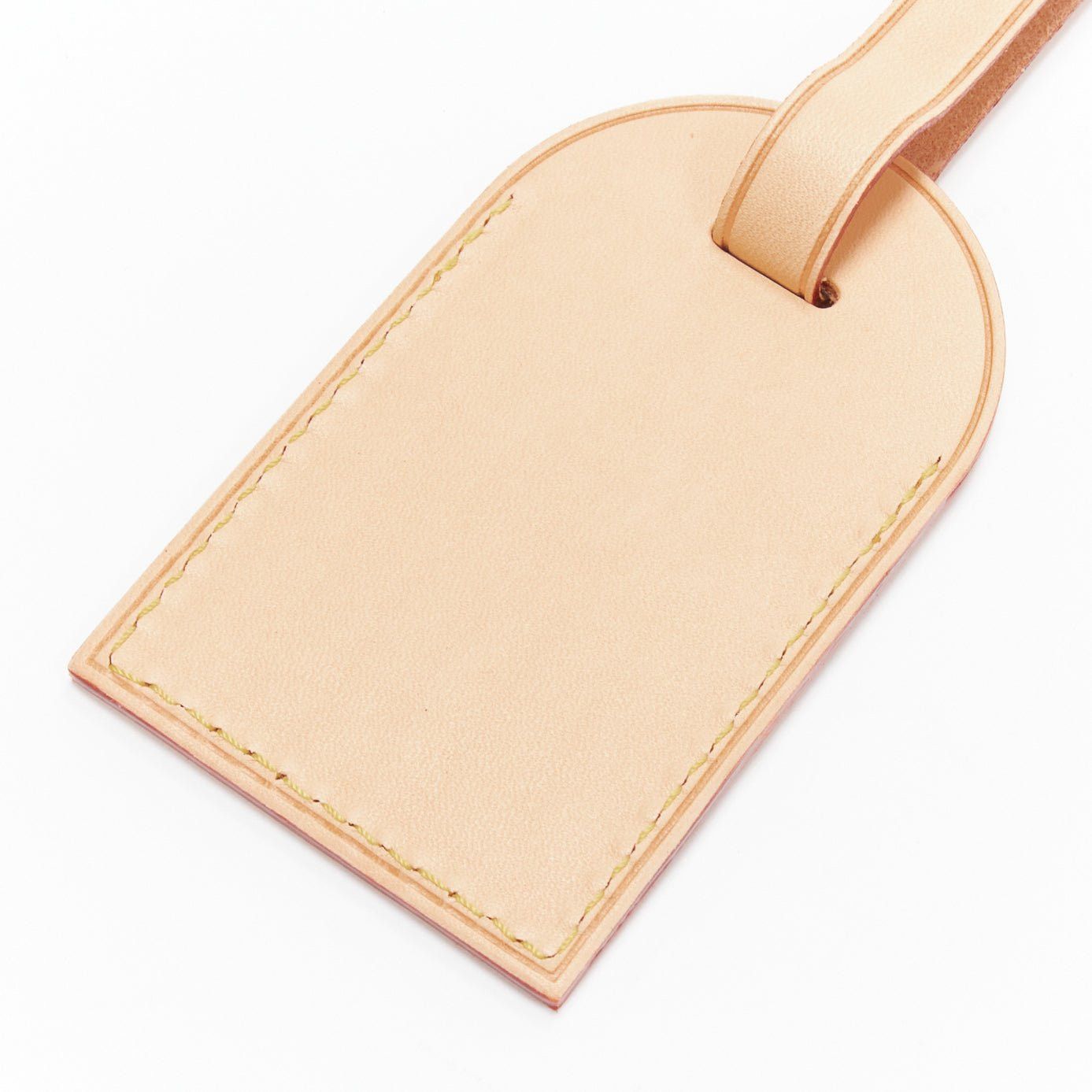Louis Vuitton LOUIS VUITTON Vachetta leather gold HT foil stamp luggage tag Size ONE SIZE - 2 Thumbnail