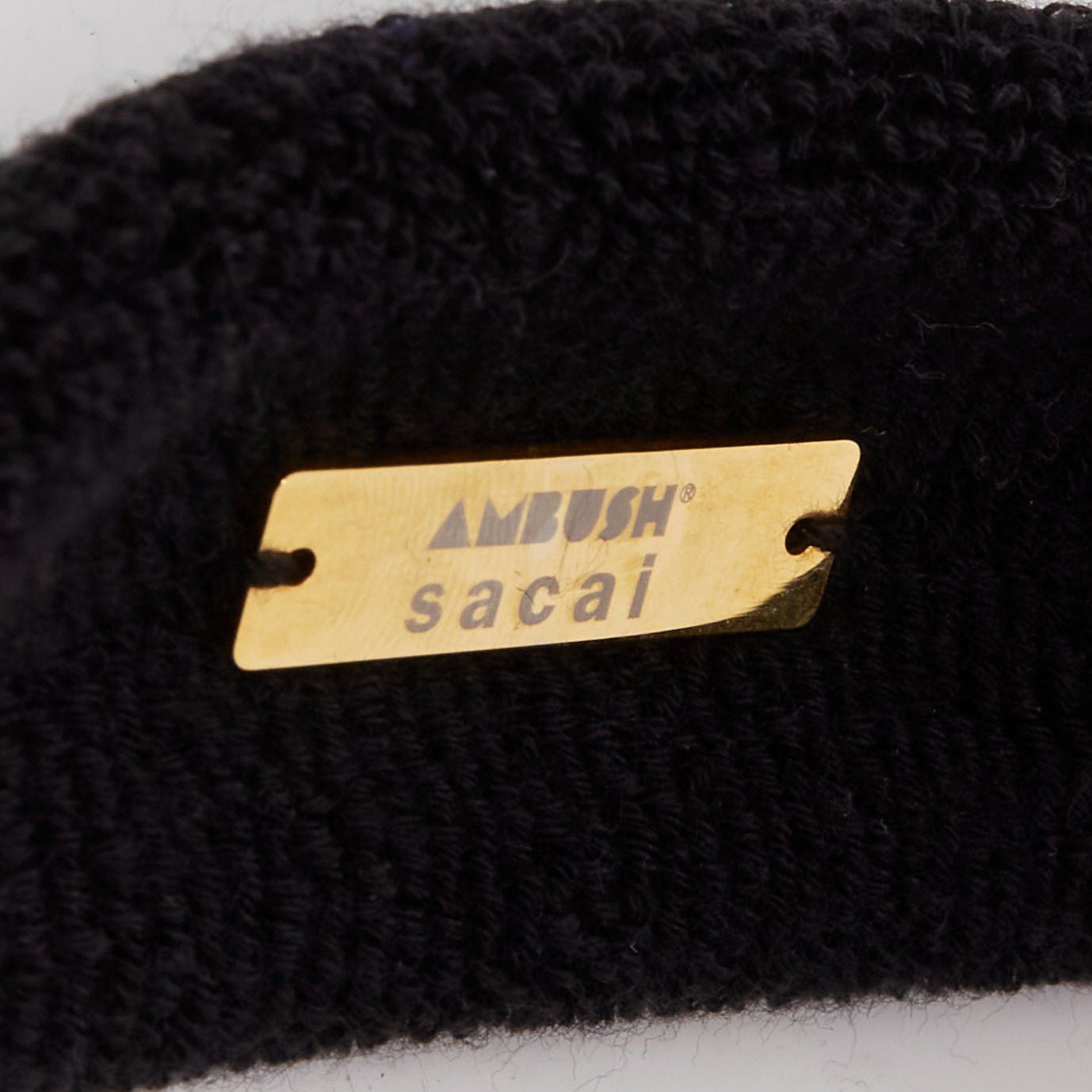 Sacai SACAI AMBUSH black gold navy metal studs terrycloth cuff XL choker set Size ONE SIZE - 9 Thumbnail