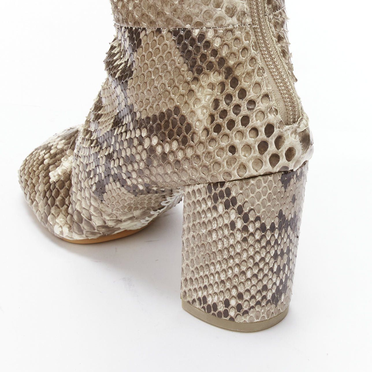 Junya Watanabe JUNYA WATANABE scaled animal print leather round toe boots M Size US 8.5 / IT 38.5 - 8 Thumbnail