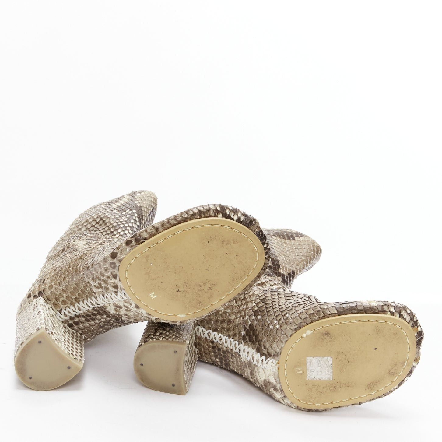 Junya Watanabe JUNYA WATANABE scaled animal print leather round toe boots M Size US 8.5 / IT 38.5 - 11 Thumbnail