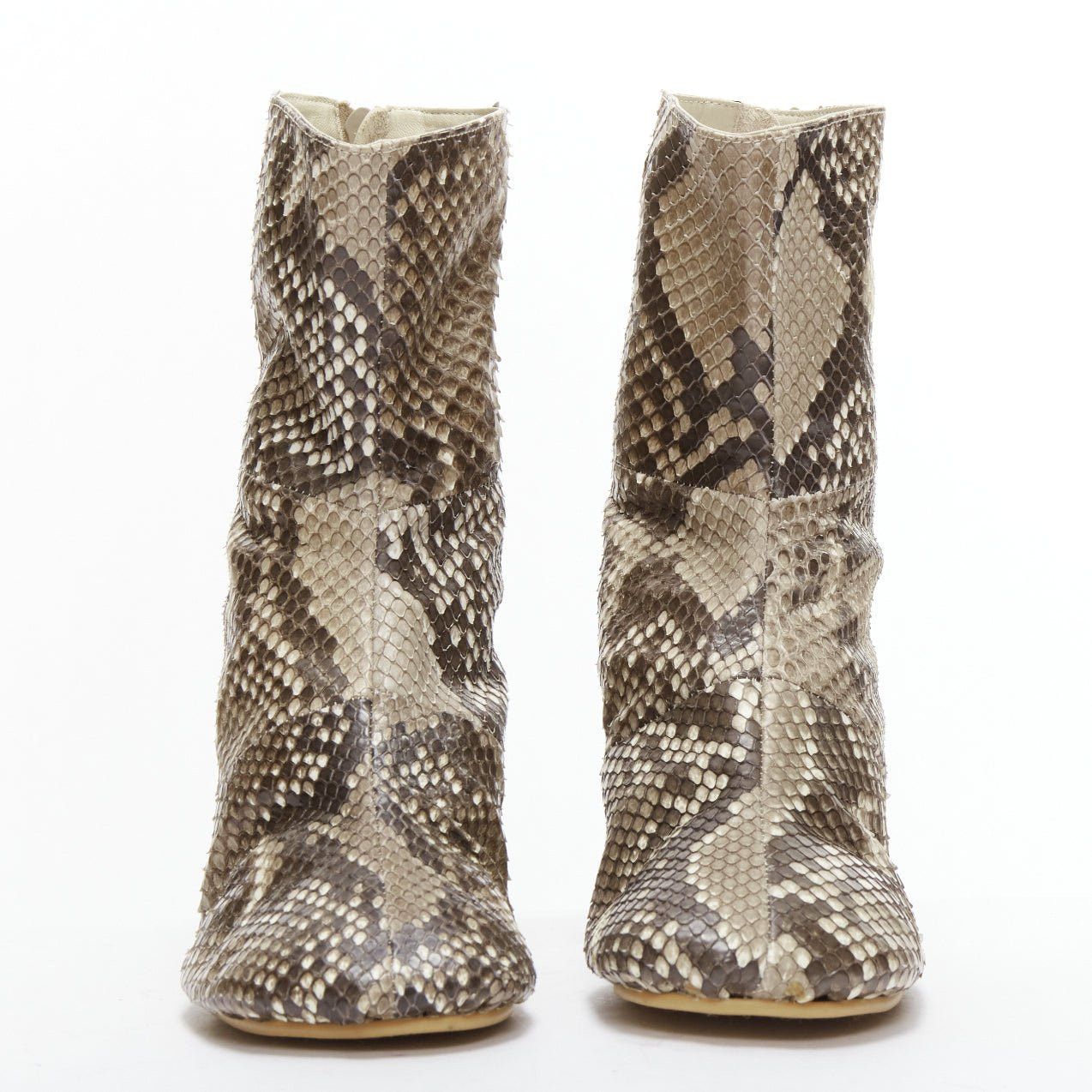 Junya Watanabe JUNYA WATANABE scaled animal print leather round toe boots M Size US 8.5 / IT 38.5 - 3 Thumbnail
