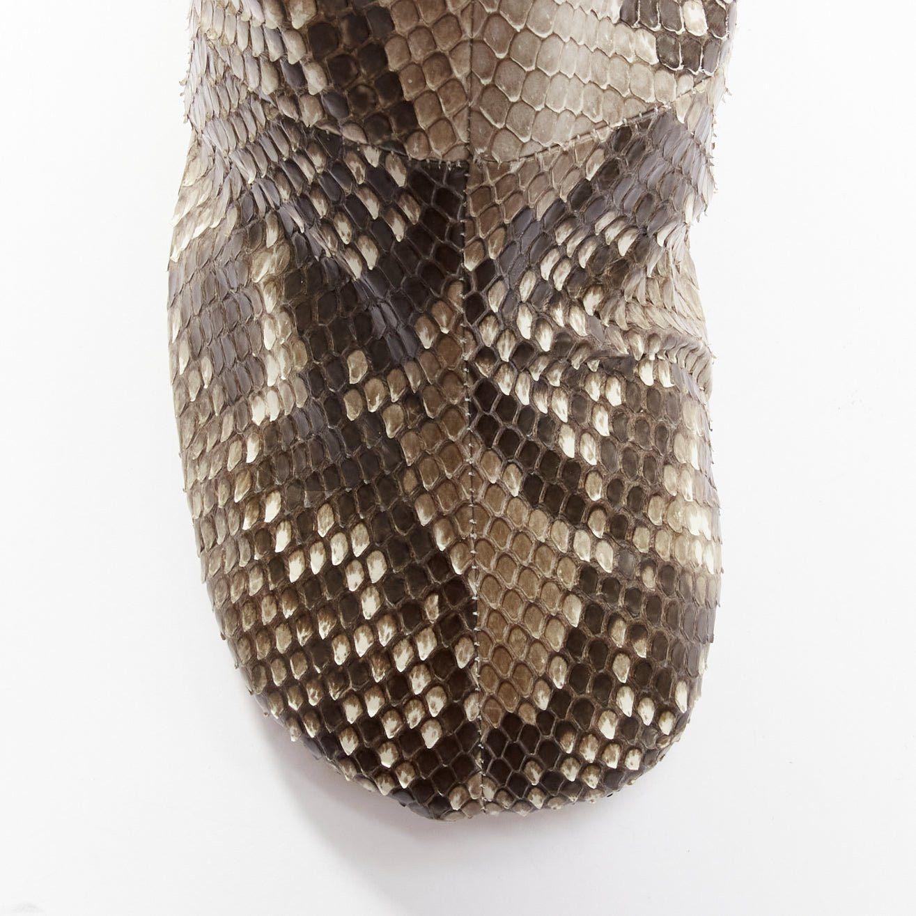 Junya Watanabe JUNYA WATANABE scaled animal print leather round toe boots M Size US 8.5 / IT 38.5 - 6 Thumbnail
