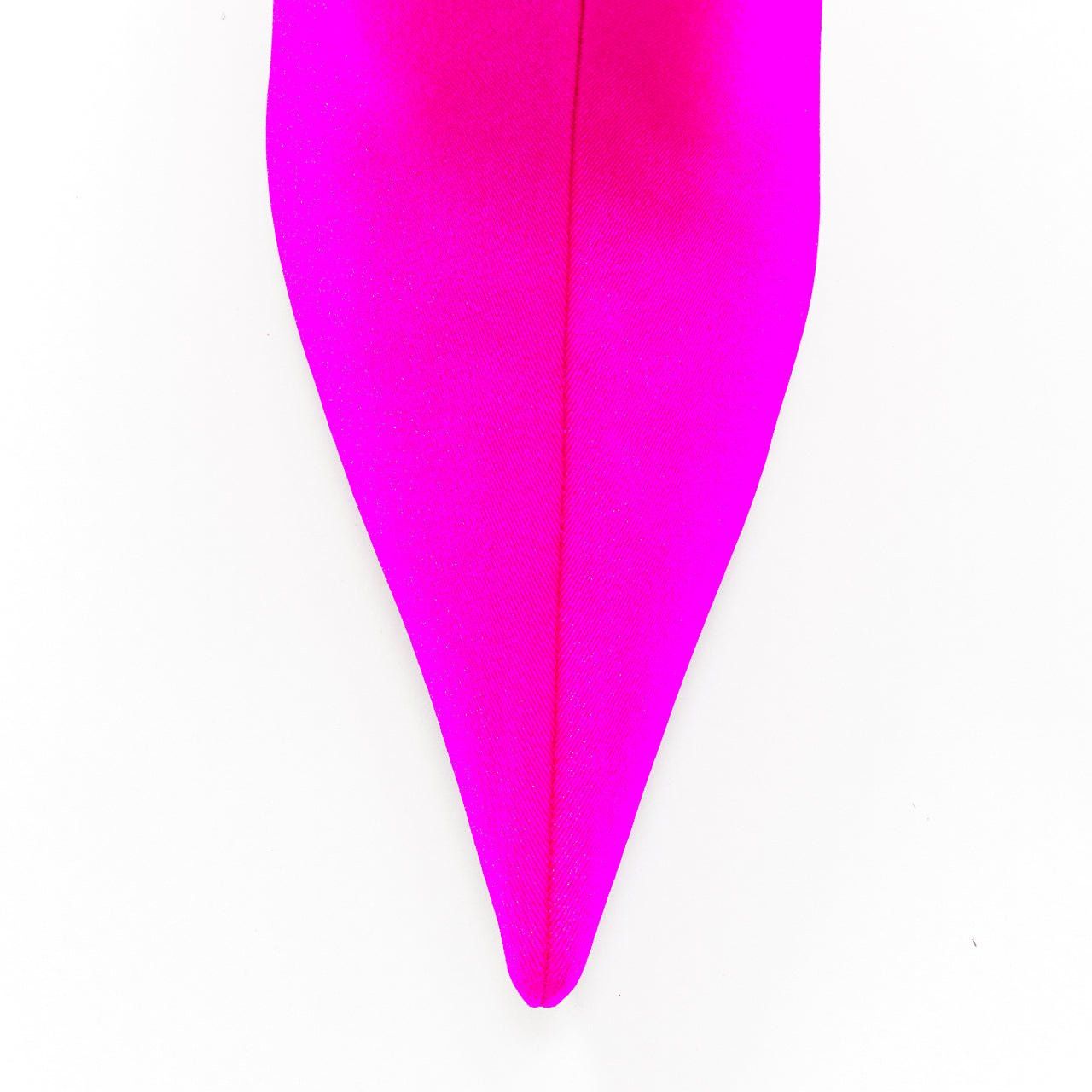 Balenciaga BALENCIAGA Knife neon pink lycra pointed sock boots EU38 Kim Kardashian Size US 8 / IT 38 - 6 Thumbnail