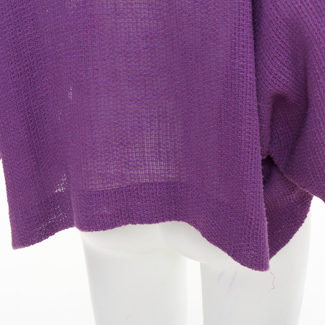 Chloe CHLOE Vintage purple cotton blend single button high low cape jacket FR38 M Size M / US 6-8 / IT 42-44 - 7 Thumbnail