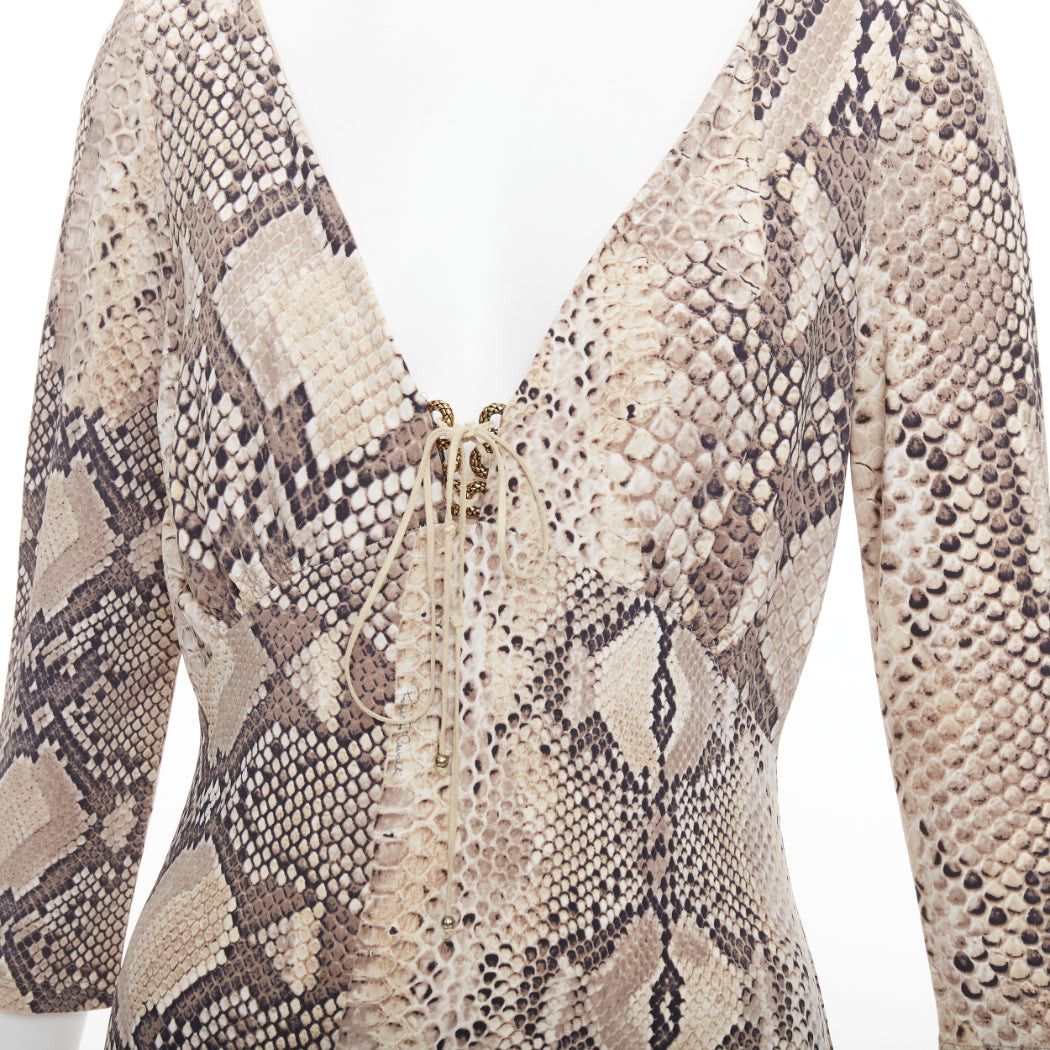 chinese dress ladies Animal Print Leather Panel Dress  Maison-B-More GCC
