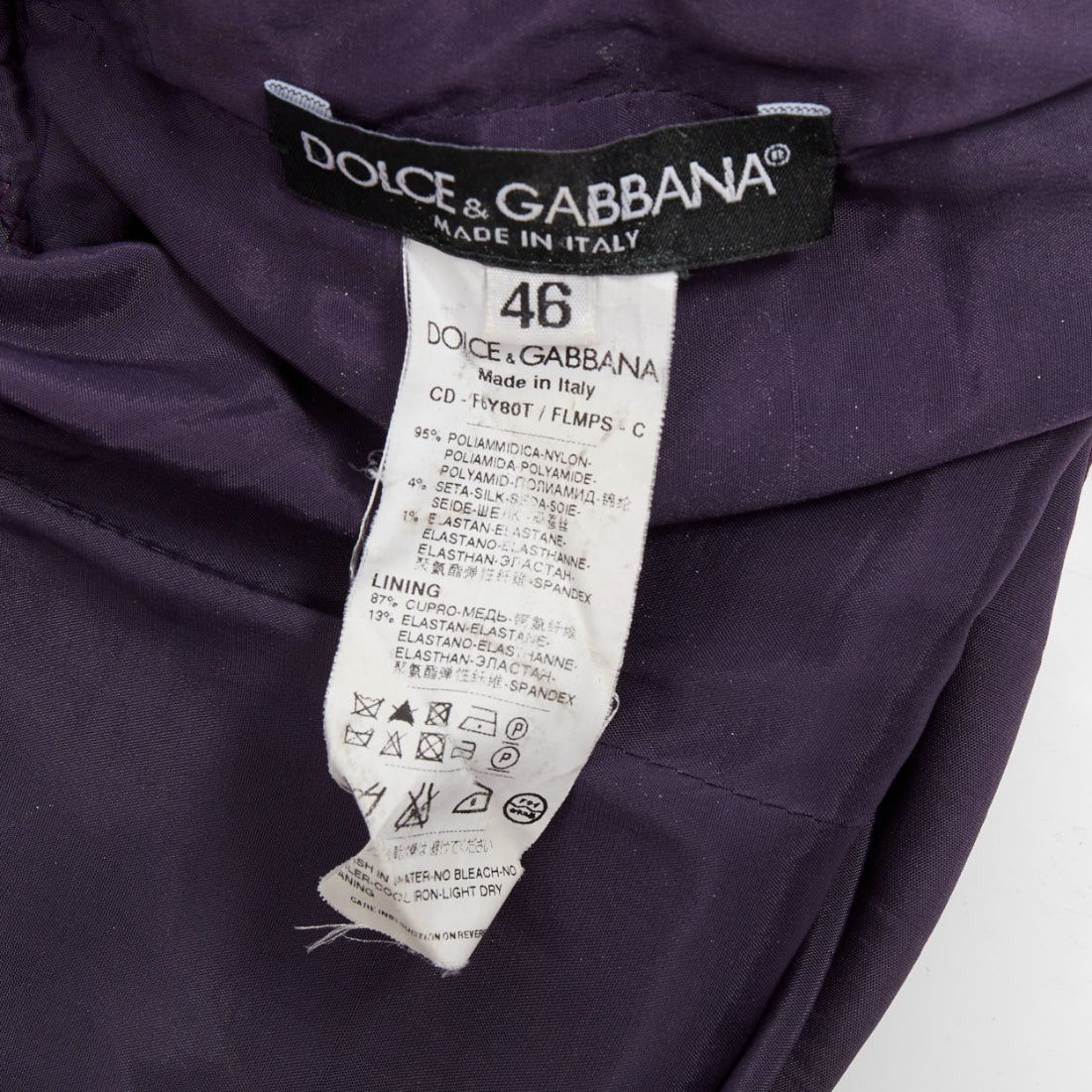 Dolce & Gabbana DOLCE GABBANA purple floral sheer lace overlay cocktail dress IT46 XL Size L / US 10 / IT 46 - 8 Thumbnail