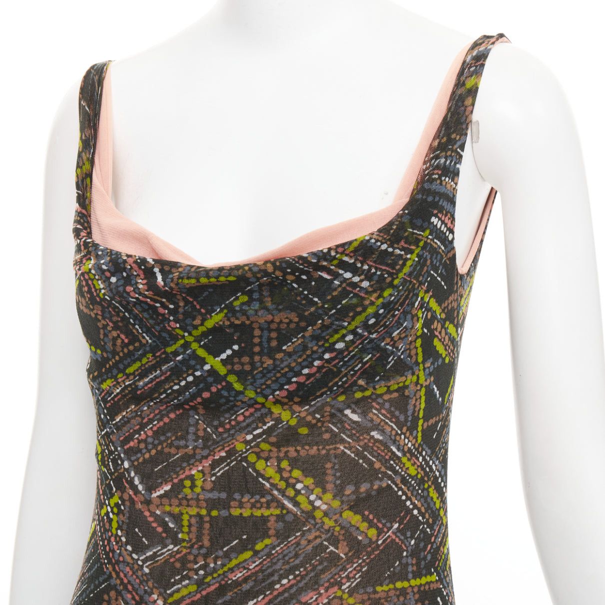 Other SEVERINE PERAUDIN Vintage Sinop brown opium purple abstract print polyamide silk long dress M Size M / US 6-8 / IT 42-44 - 2 Thumbnail