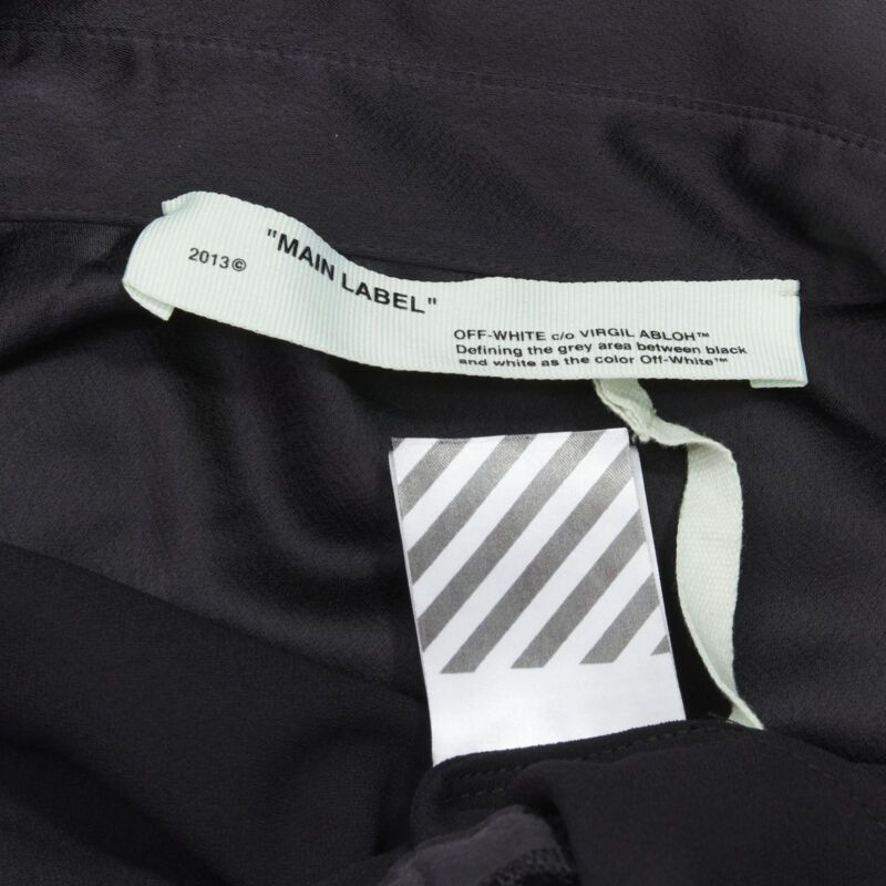 Off-White OFF WHITE C/O VIRGIL ABLOH black logo mechanic pocket boxy romper IT40 S Size 27" / US 4 / IT 40 - 8 Thumbnail