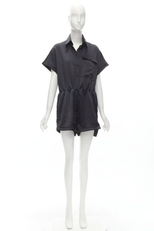 Off-White OFF WHITE C/O VIRGIL ABLOH black logo mechanic pocket boxy romper IT40 S Size 27" / US 4 / IT 40 - 9 Thumbnail