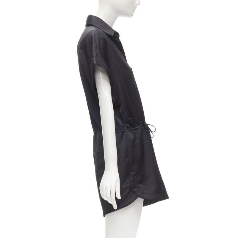Off-White OFF WHITE C/O VIRGIL ABLOH black logo mechanic pocket boxy romper IT40 S Size 27" / US 4 / IT 40 - 4 Thumbnail