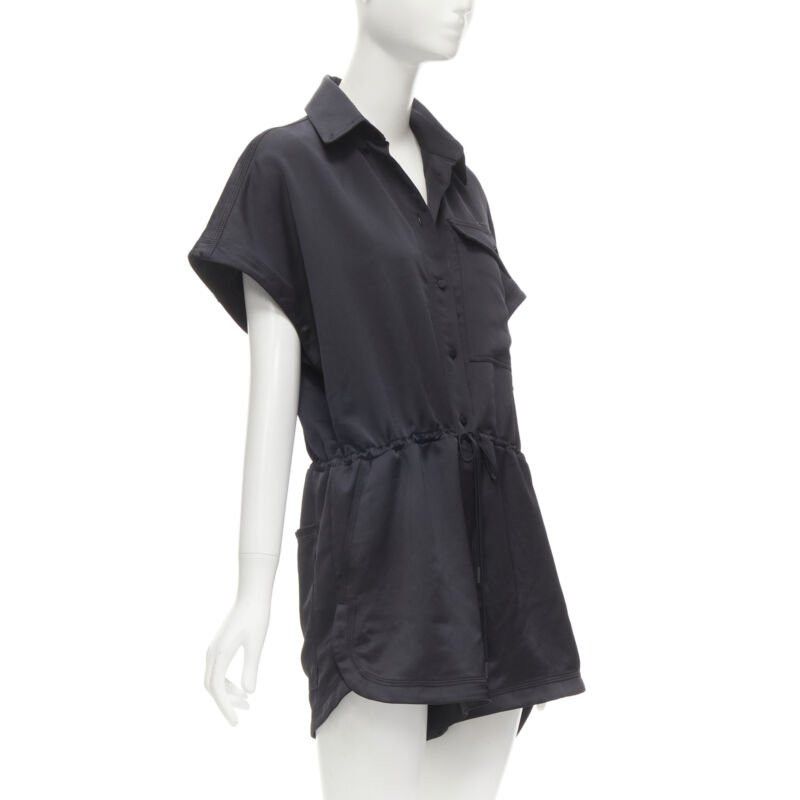 Off-White OFF WHITE C/O VIRGIL ABLOH black logo mechanic pocket boxy romper IT40 S Size 27" / US 4 / IT 40 - 3 Thumbnail