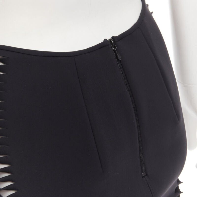 Dion Lee DION LEE black cut out braid knot detail pencil skirt AUS8 US4 S Size 28" / US 6 / IT 42 - 7 Thumbnail