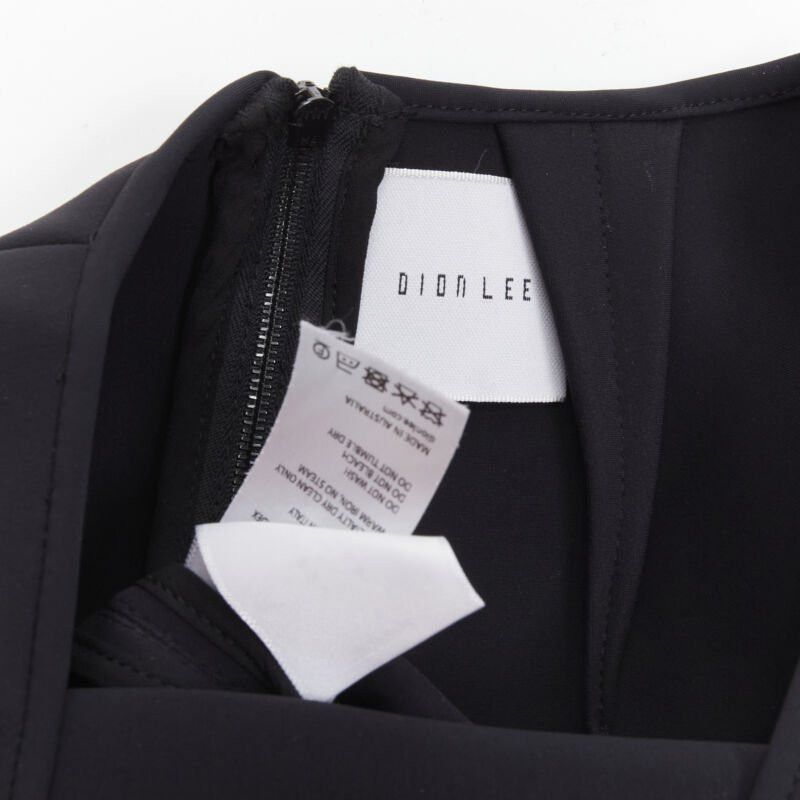 Dion Lee DION LEE black cut out braid knot detail pencil skirt AUS8 US4 S Size 28" / US 6 / IT 42 - 8 Thumbnail