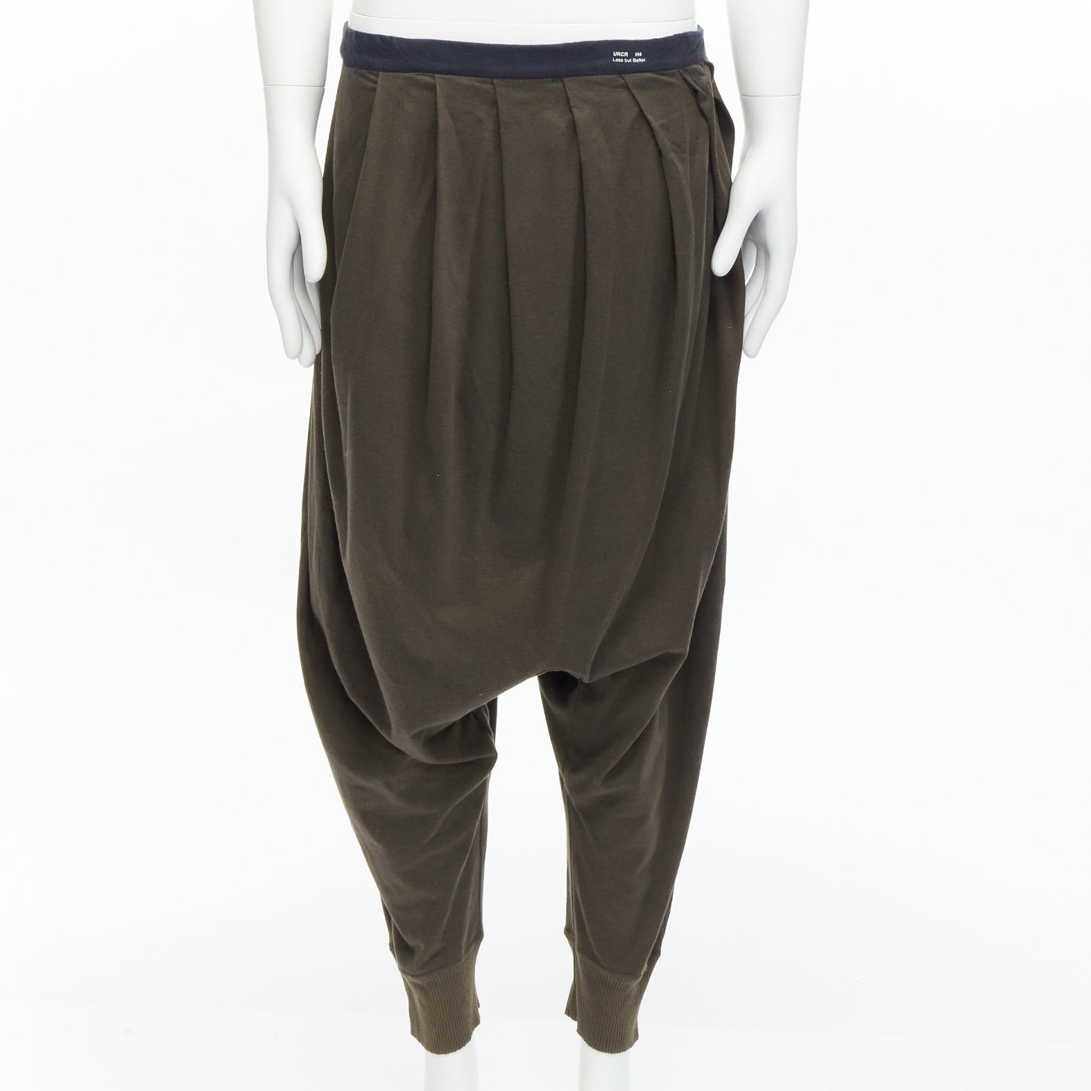 Undercover UNDERCOVER charcoal brown cotton leather suspenders drop crotch pants JP1 S Size US 28 / EU 44 - 3 Thumbnail