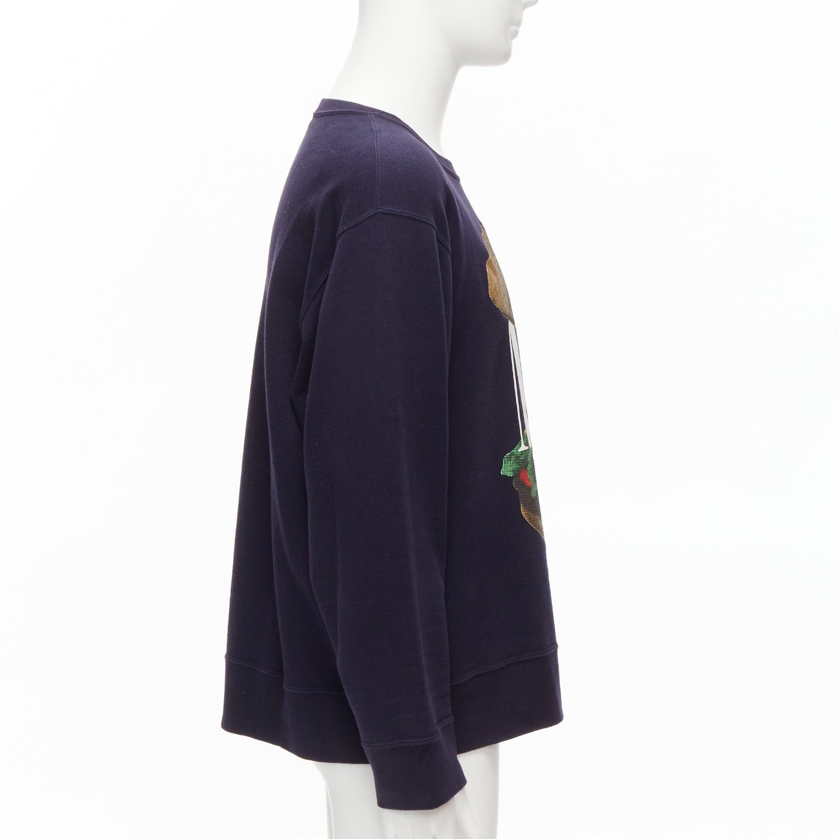 Undercover UNDERCOVER 2023 mad burger with without print navy cotton sweater JP3 L Size US M / EU 48-50 / 2 - 4 Thumbnail