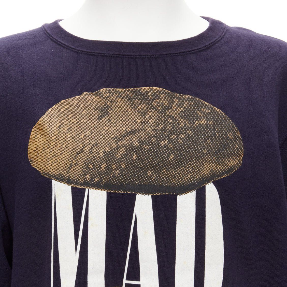 Undercover UNDERCOVER 2023 mad burger with without print navy cotton sweater JP3 L Size US M / EU 48-50 / 2 - 7 Thumbnail