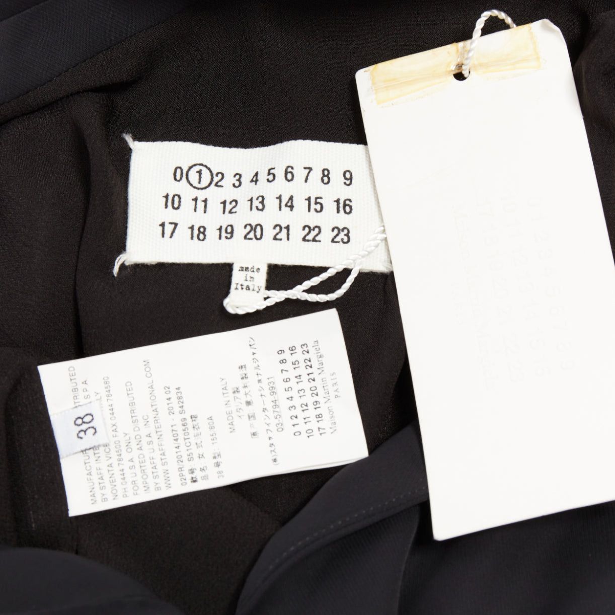 Maison Margiela MAISON MARTIN MARGIELA 2014 black deconstructed raw edge cut sleeve dress FR38 M Size M / US 6-8 / IT 42-44 - 8 Thumbnail