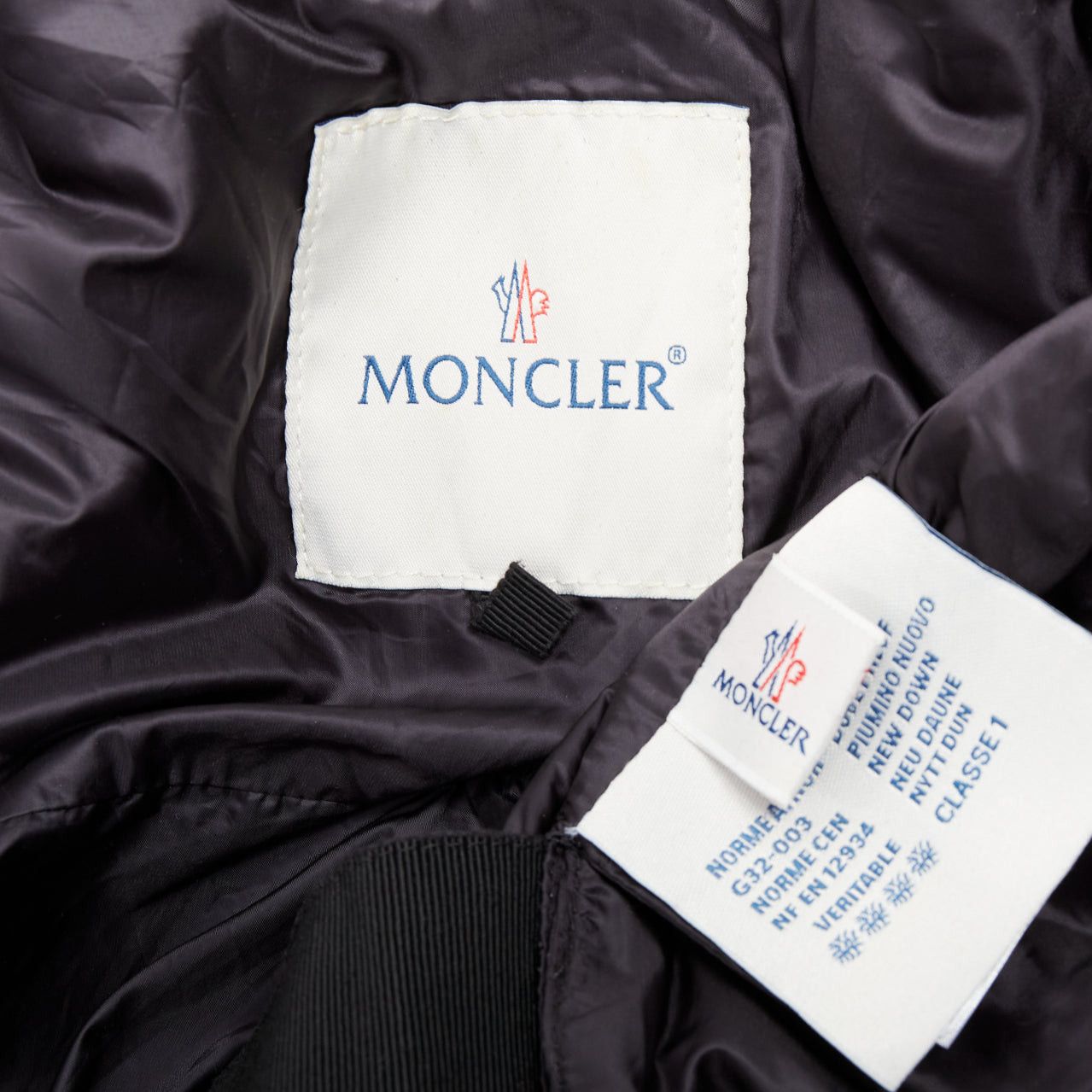 Moncler MONCLER G32-003 black layered down filled puffer tuxedo blazer top Size S / US 4 / IT 40 - 9 Thumbnail