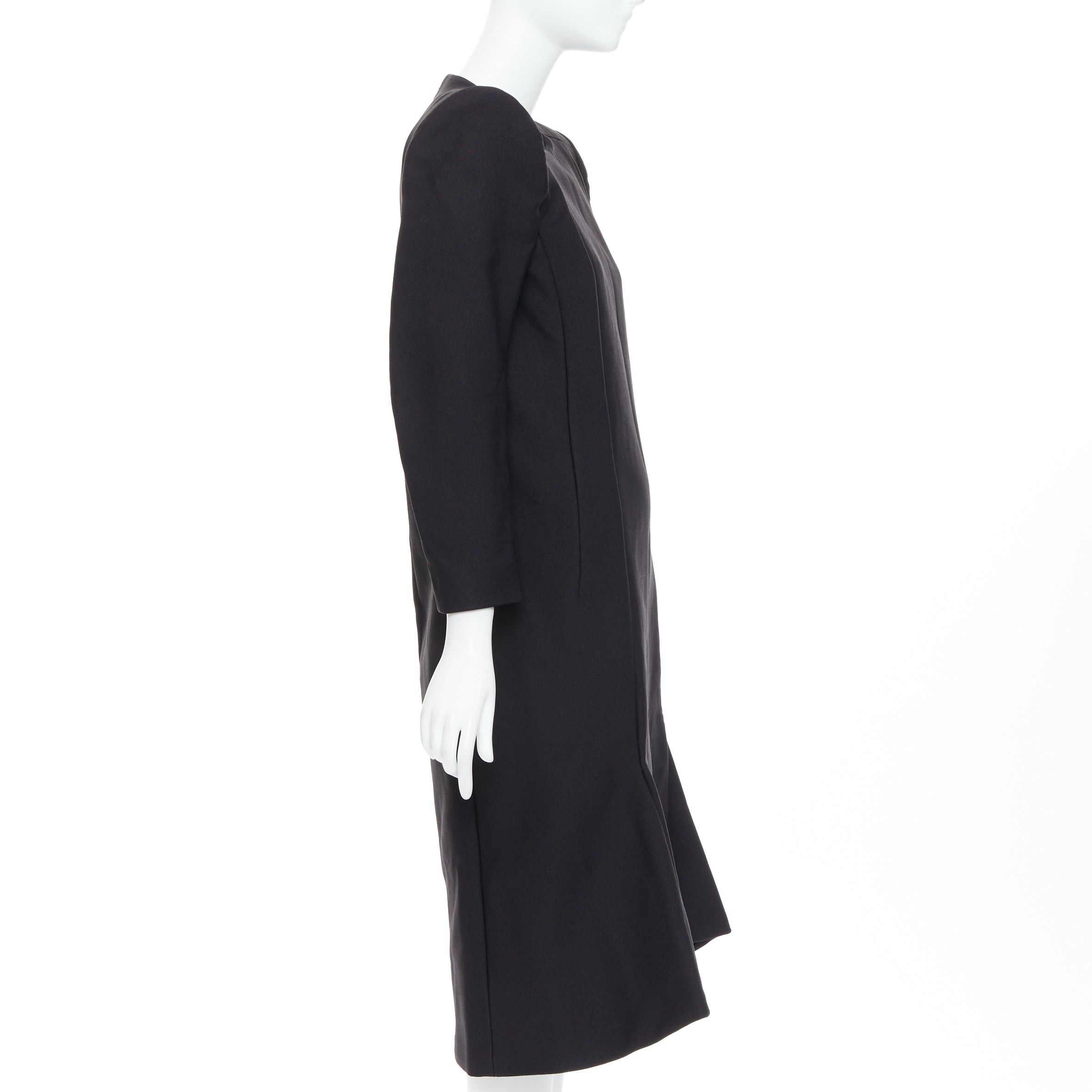 Balenciaga BALENCIAGA Demna 2016 black padded structural midi dress FR40 L Size M / US 6-8 / IT 42-44 - 4 Thumbnail