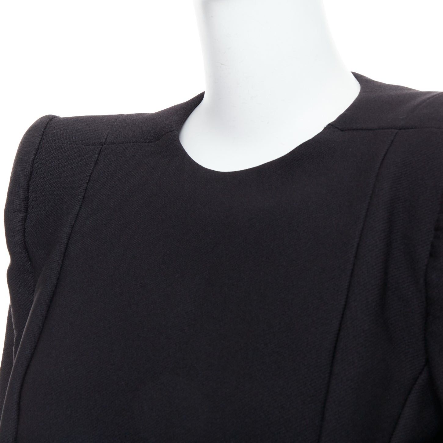 Balenciaga BALENCIAGA Demna 2016 black padded structural midi dress FR40 L Size M / US 6-8 / IT 42-44 - 7 Thumbnail