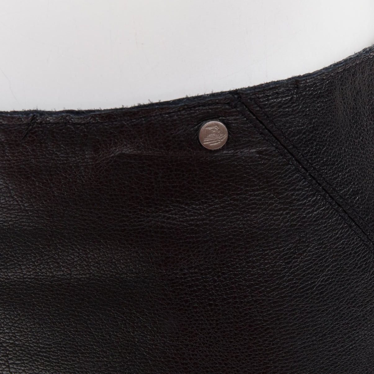 Versace VERSACE SPORT Vintage black leather medusa print pencil skirt IT40 S Size 27" / US 4 / IT 40 - 7 Thumbnail