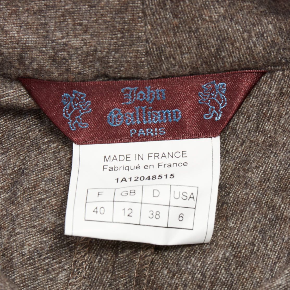 John Galliano JOHN GALLIANO Vintage grey taupe wool cashmere blend flare suit pants FR40 L Size 30" / US 8 / IT 44 - 8 Thumbnail